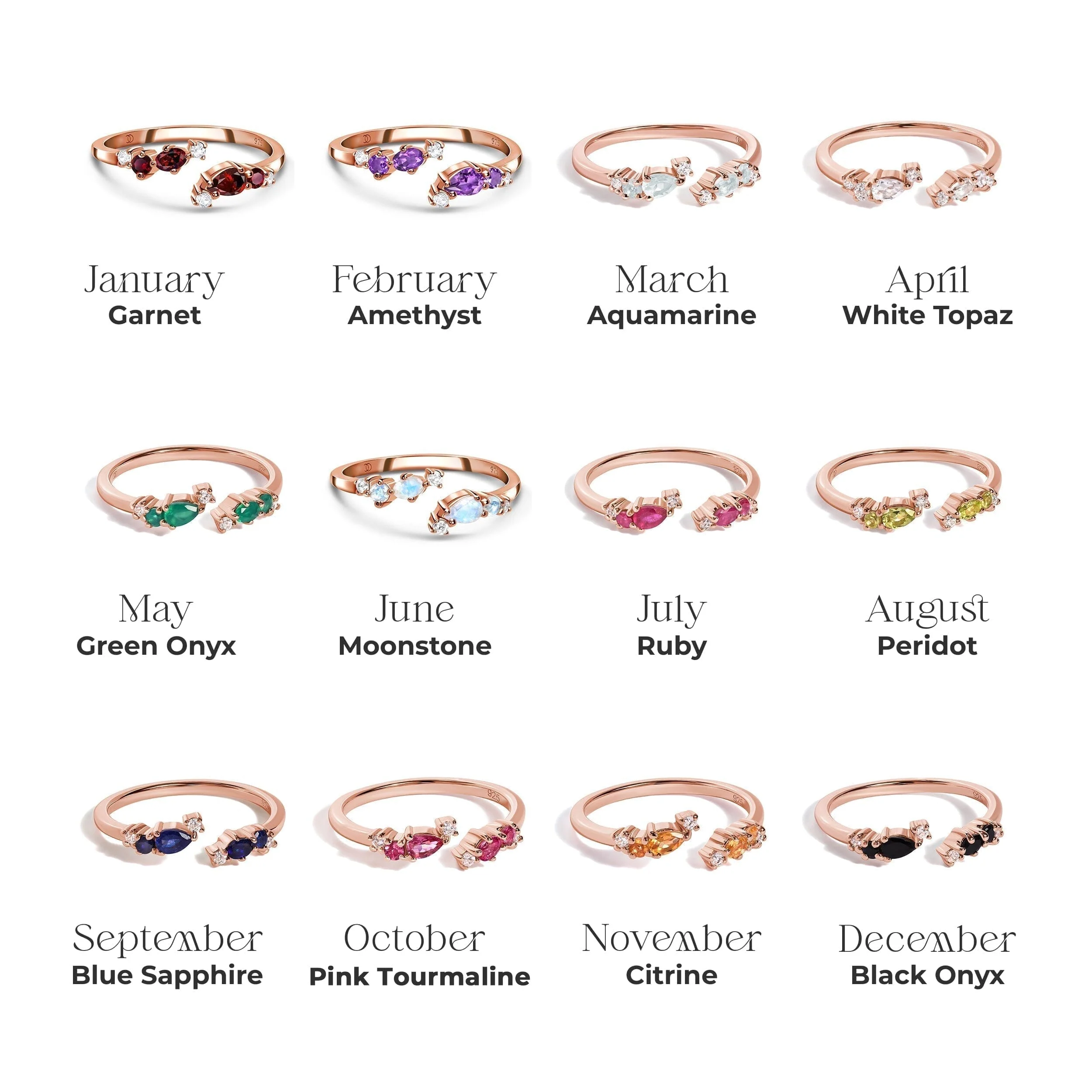Adjustable Amethyst Ring Flourish - February Birthstone - Image 14