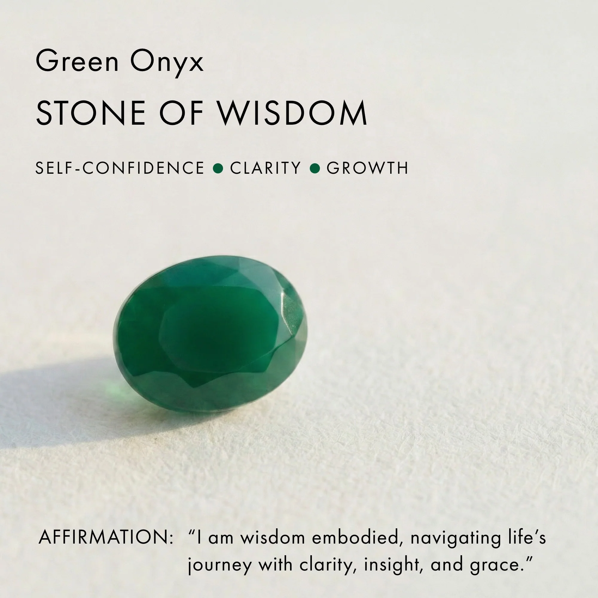 Green Onyx Necklace - Solitaire - Image 7