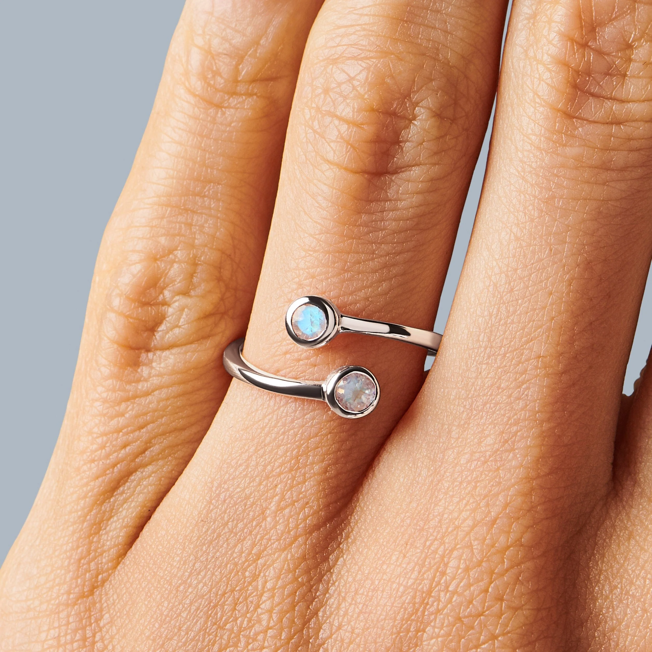 Adjustable Moonstone Ring - Evolve - Image 2