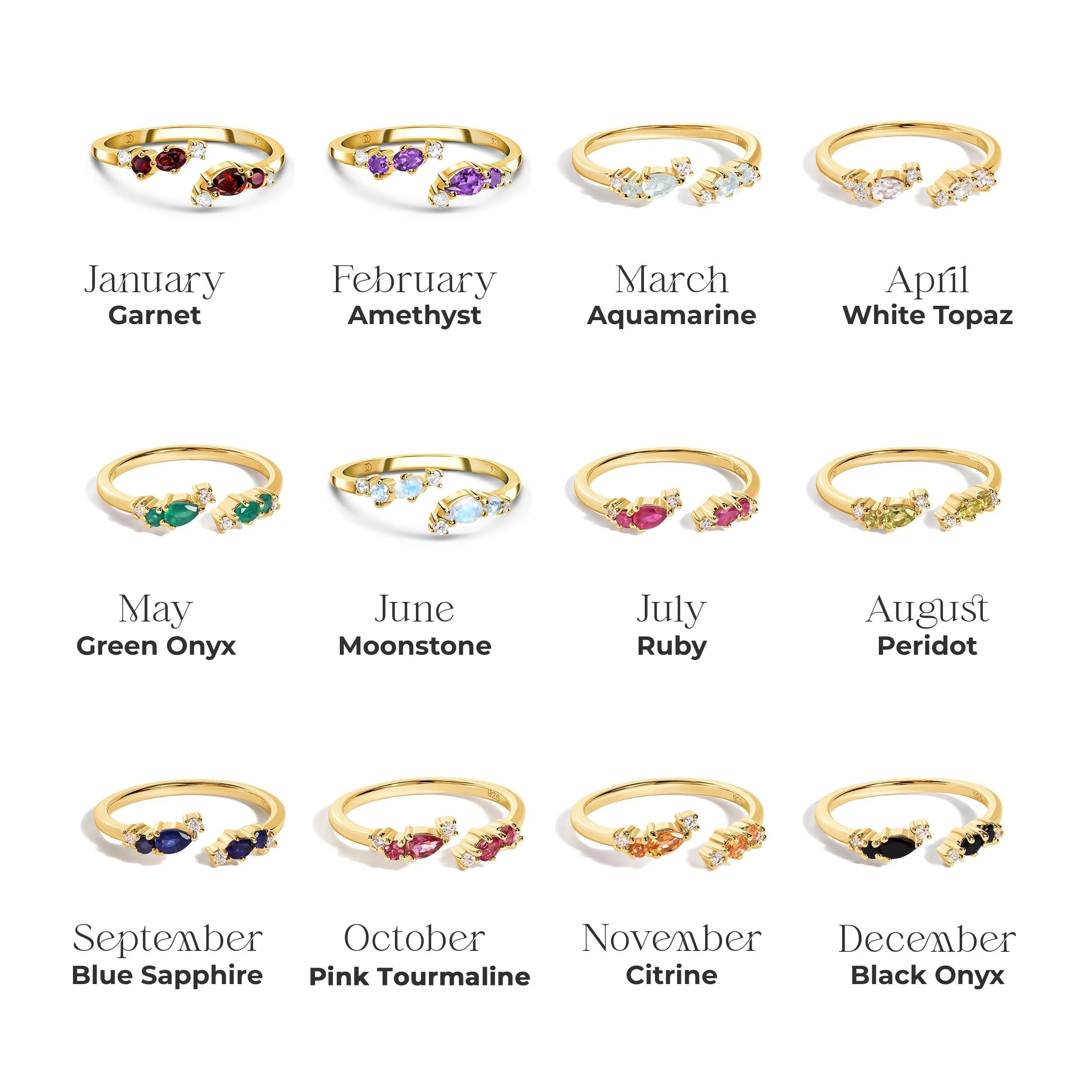 Adjustable Peridot Ring Flourish - August Birthstone - Image 19