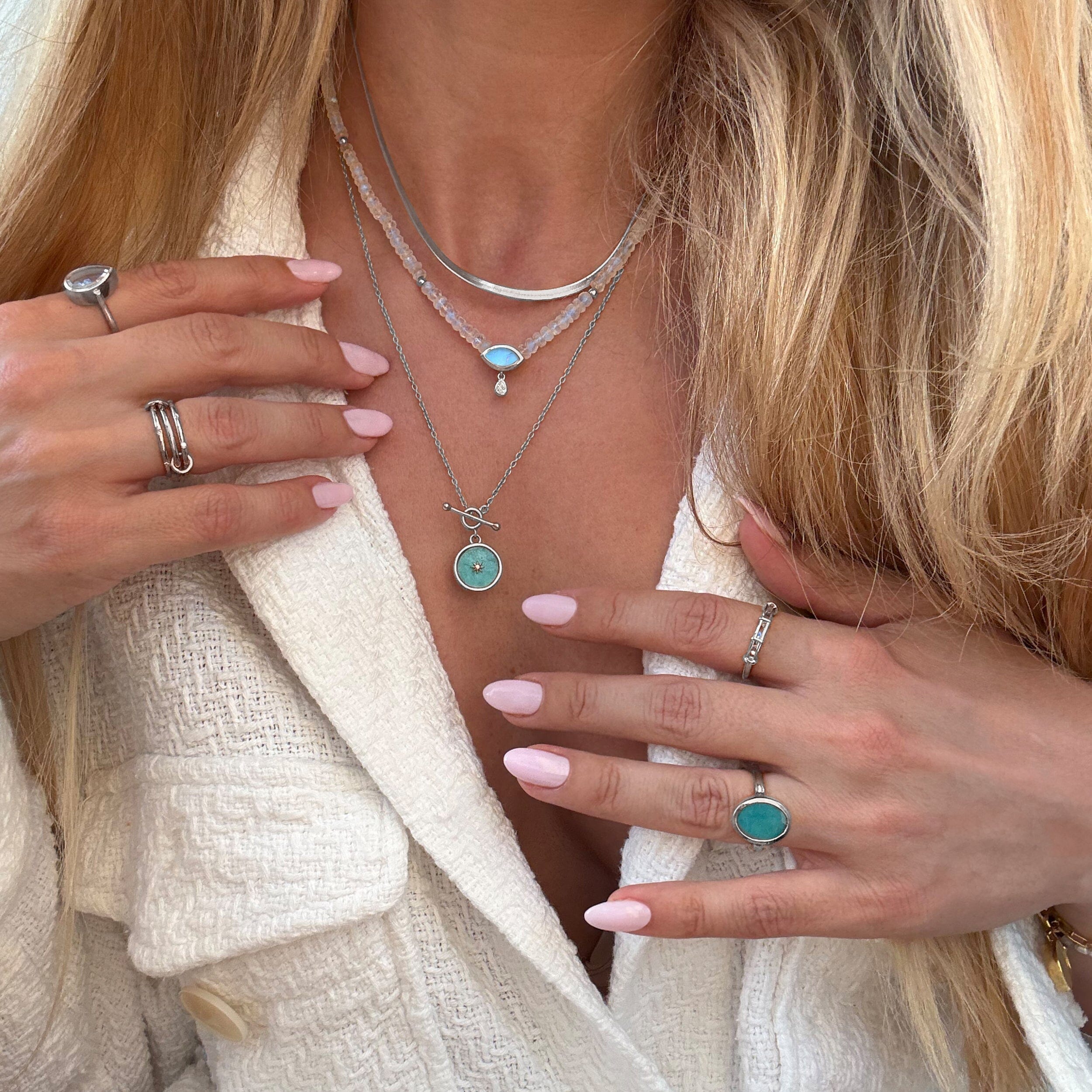 Amazonite T-Lock Necklace - Sol - Image 11