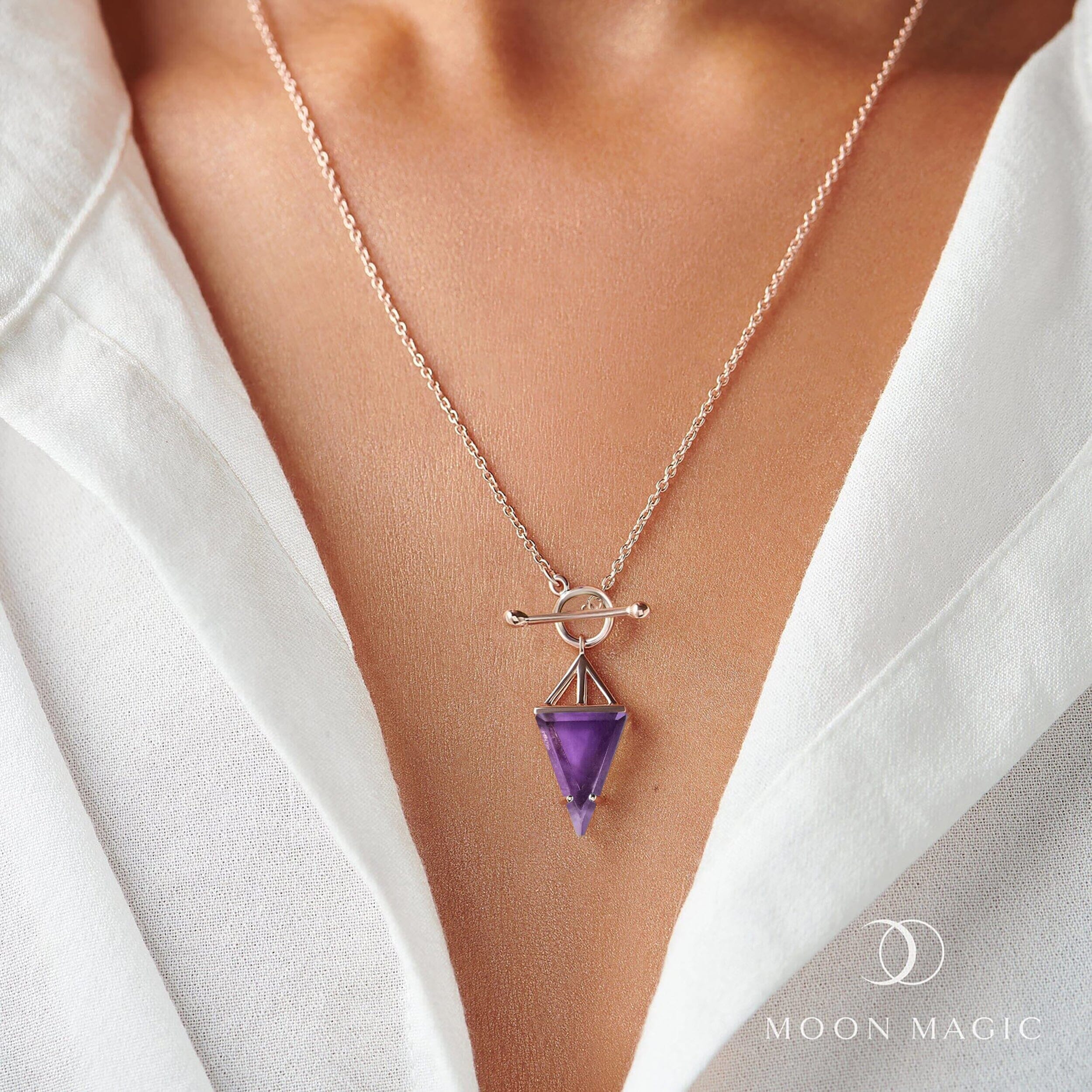 Amethyst Necklace - Heroine T-Lock - Image 8