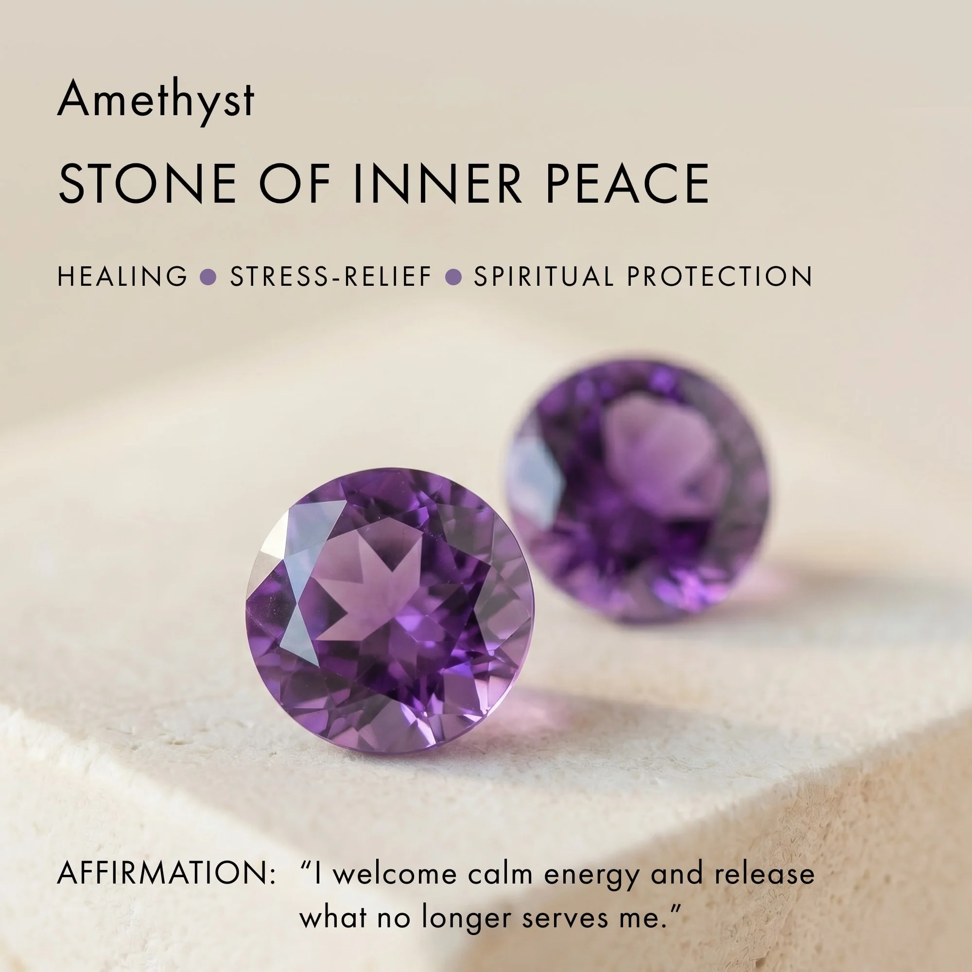 Raw Crystal Ring - Petite Amethyst - Image 7