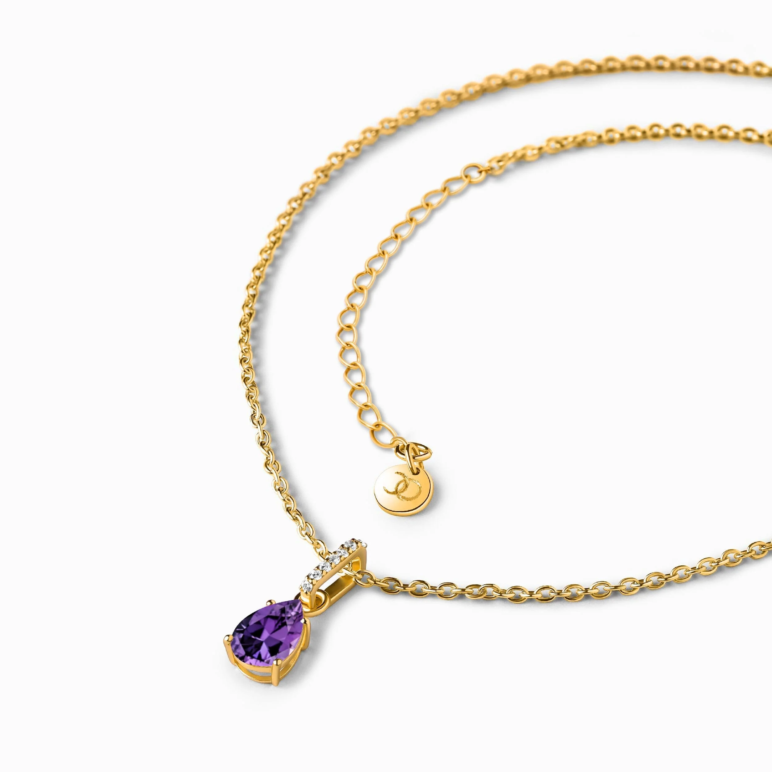 Aquarius Zodiac & February Birthstone Necklaces - Image 22