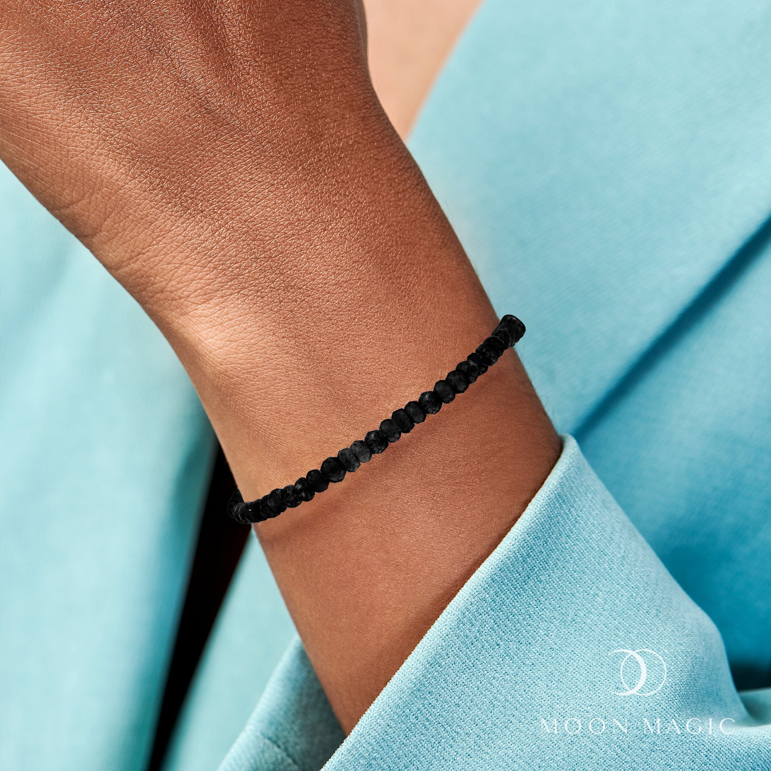 Beads Bracelet - Black Obsidian - Image 2