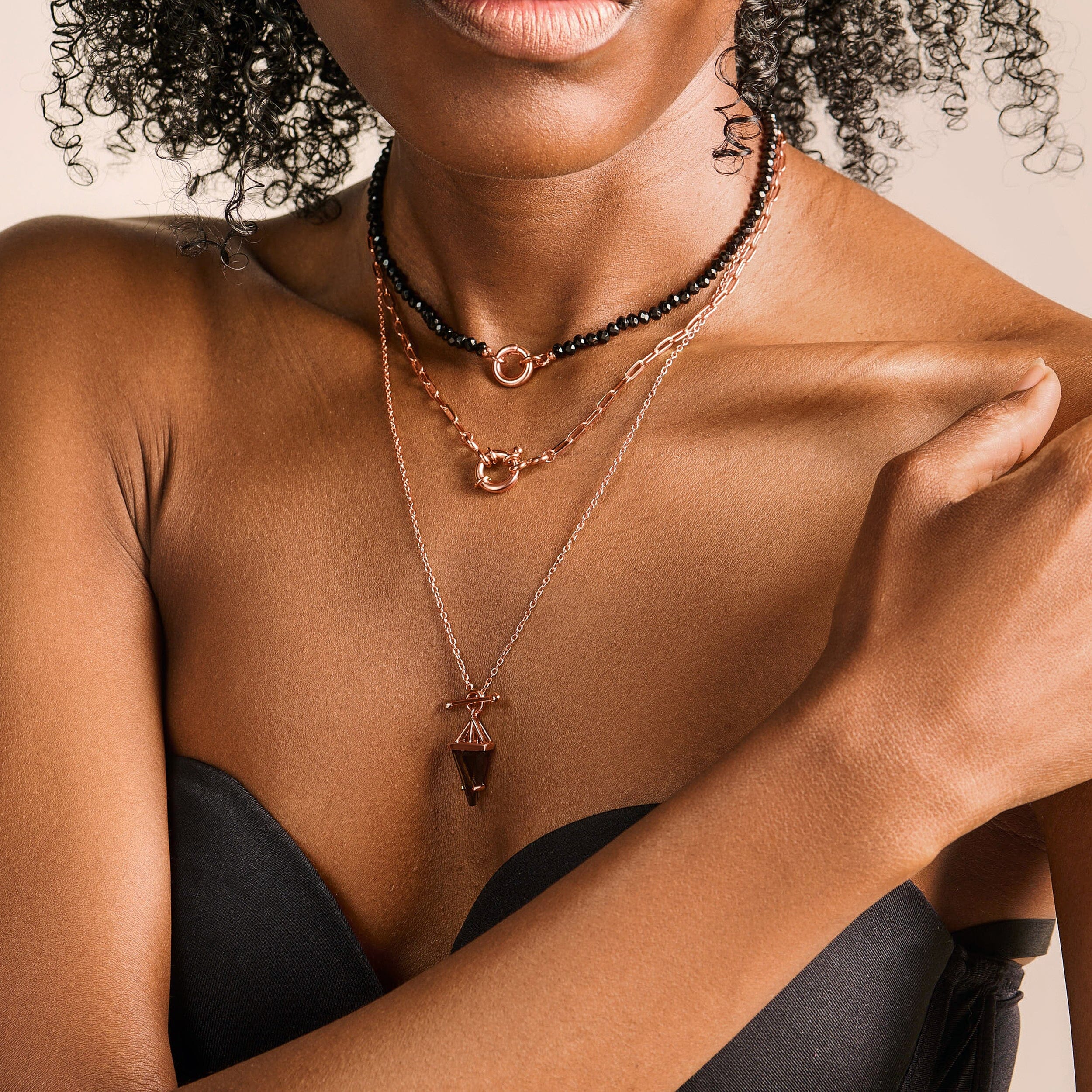 Black Obsidian Beads Necklace - Soul Anchor - Image 9