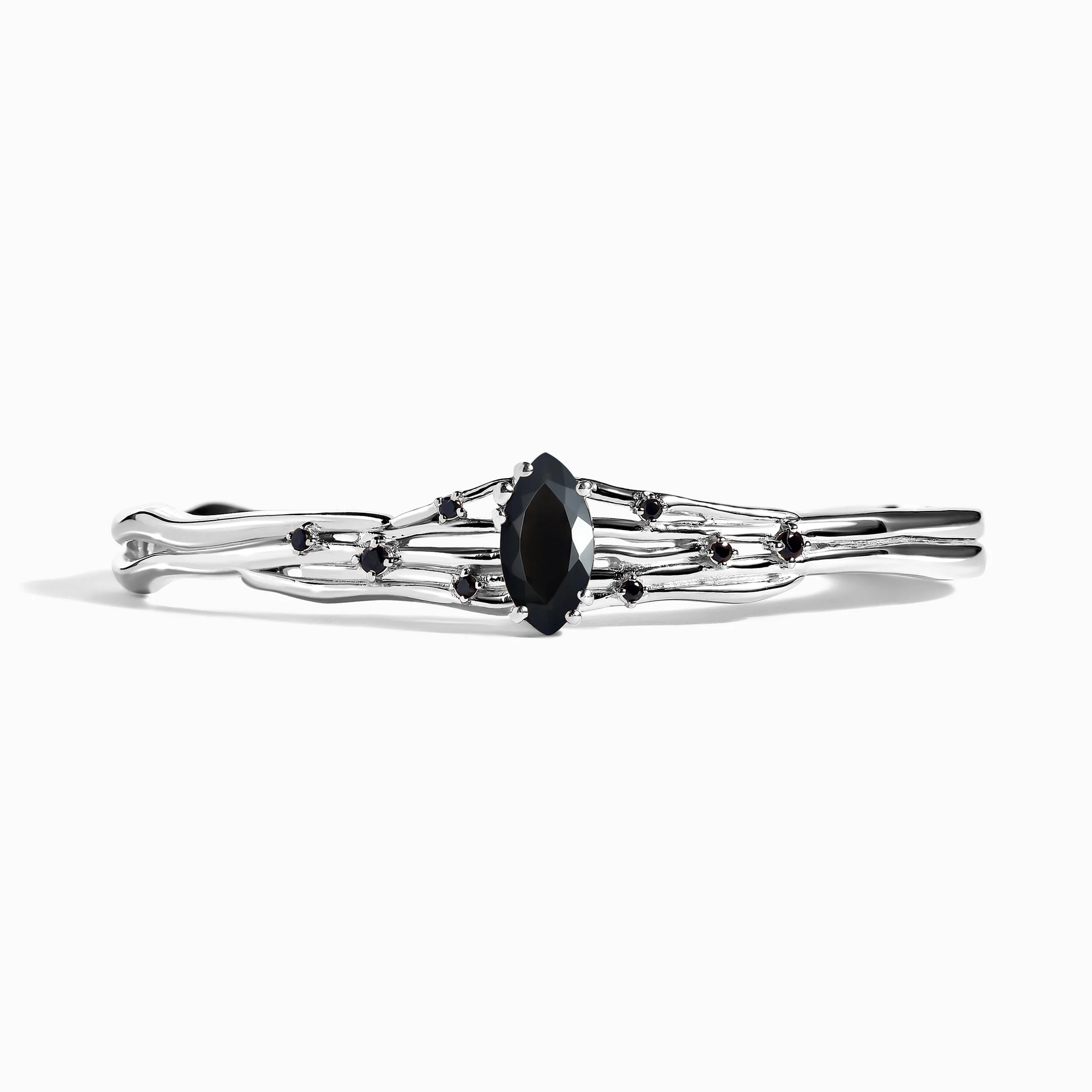 Black Obsidian Black Spinel Cuff - Radiance - Image 4
