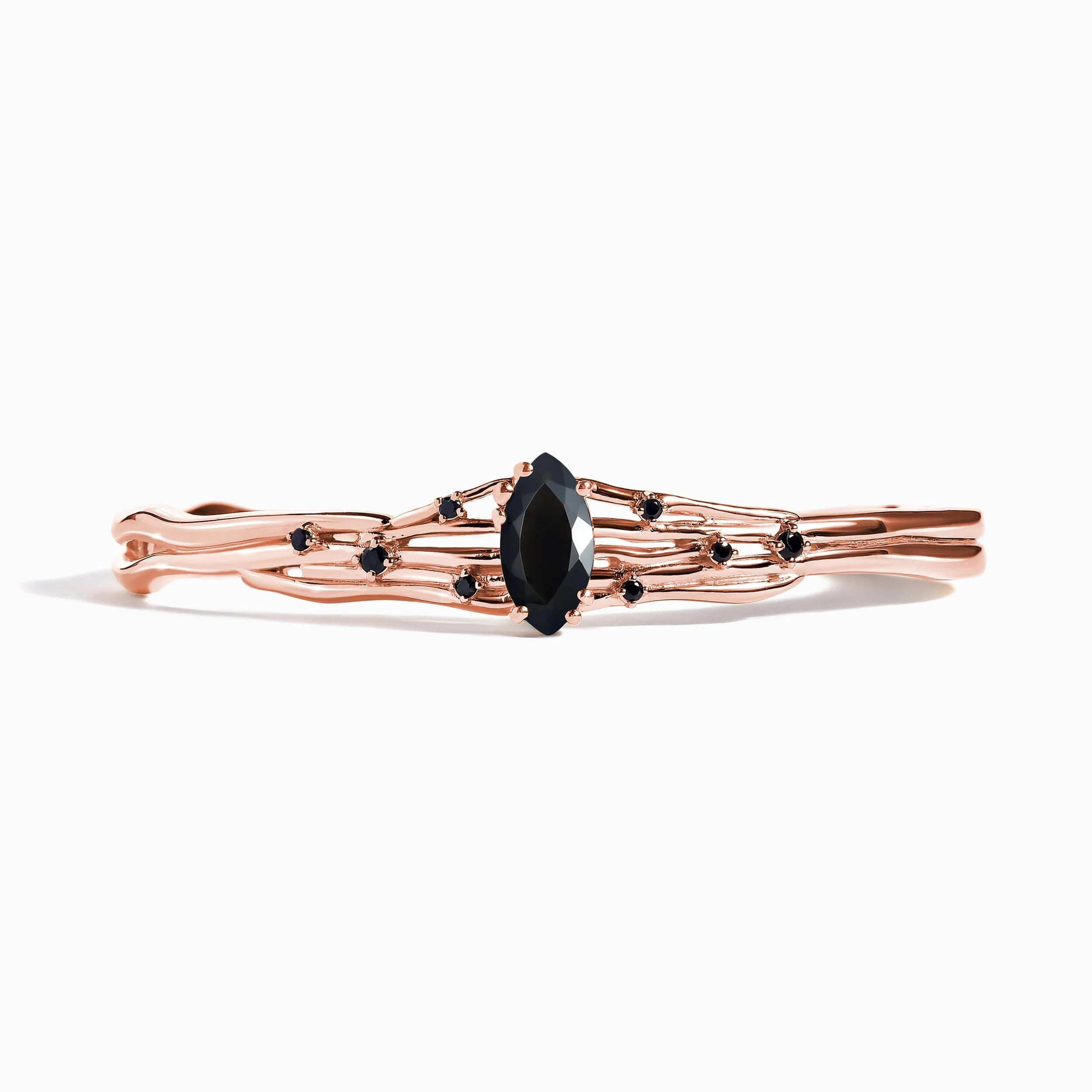 Black Obsidian Black Spinel Cuff - Radiance - Image 7