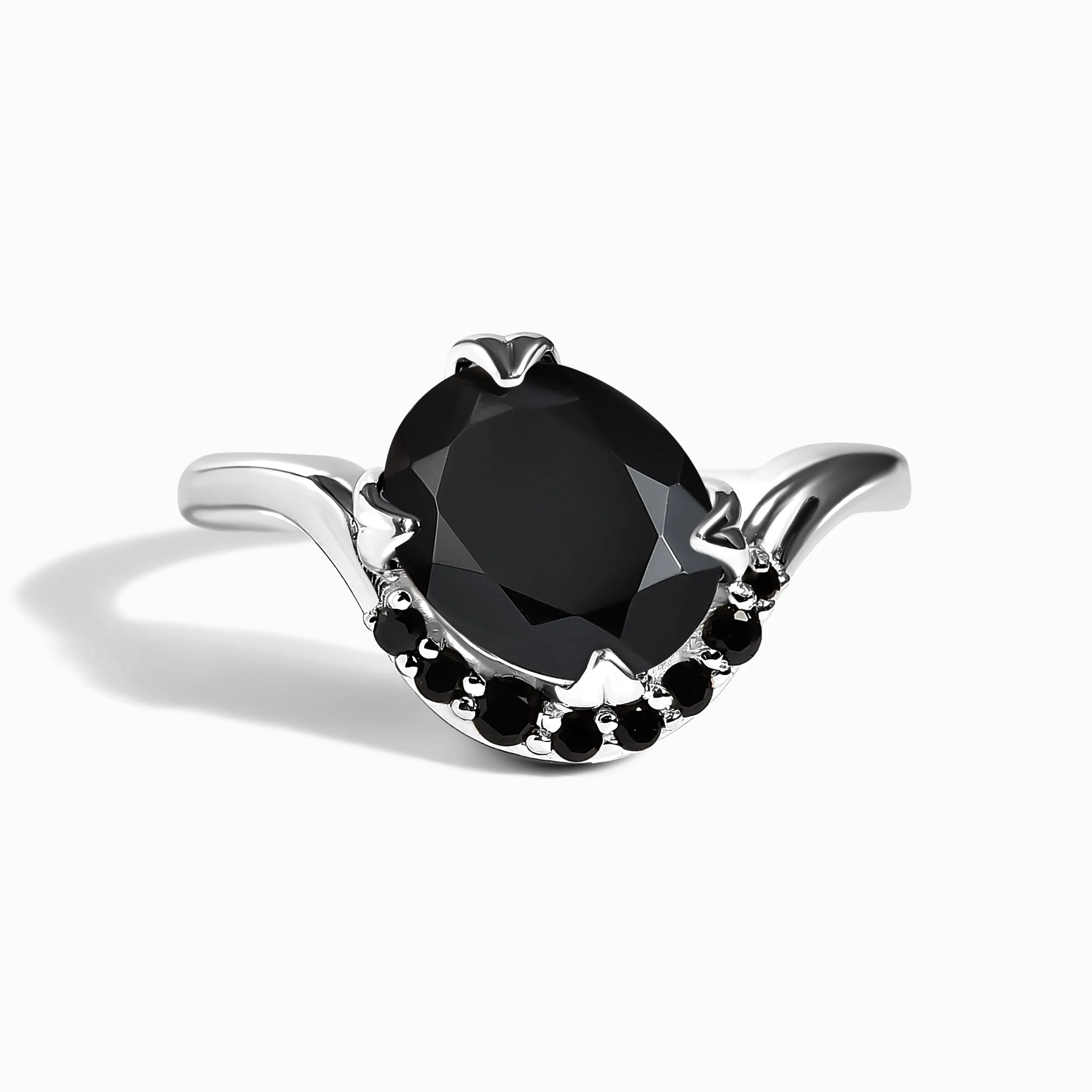 Black Obsidian Black Spinel Ring - Arc of Promise