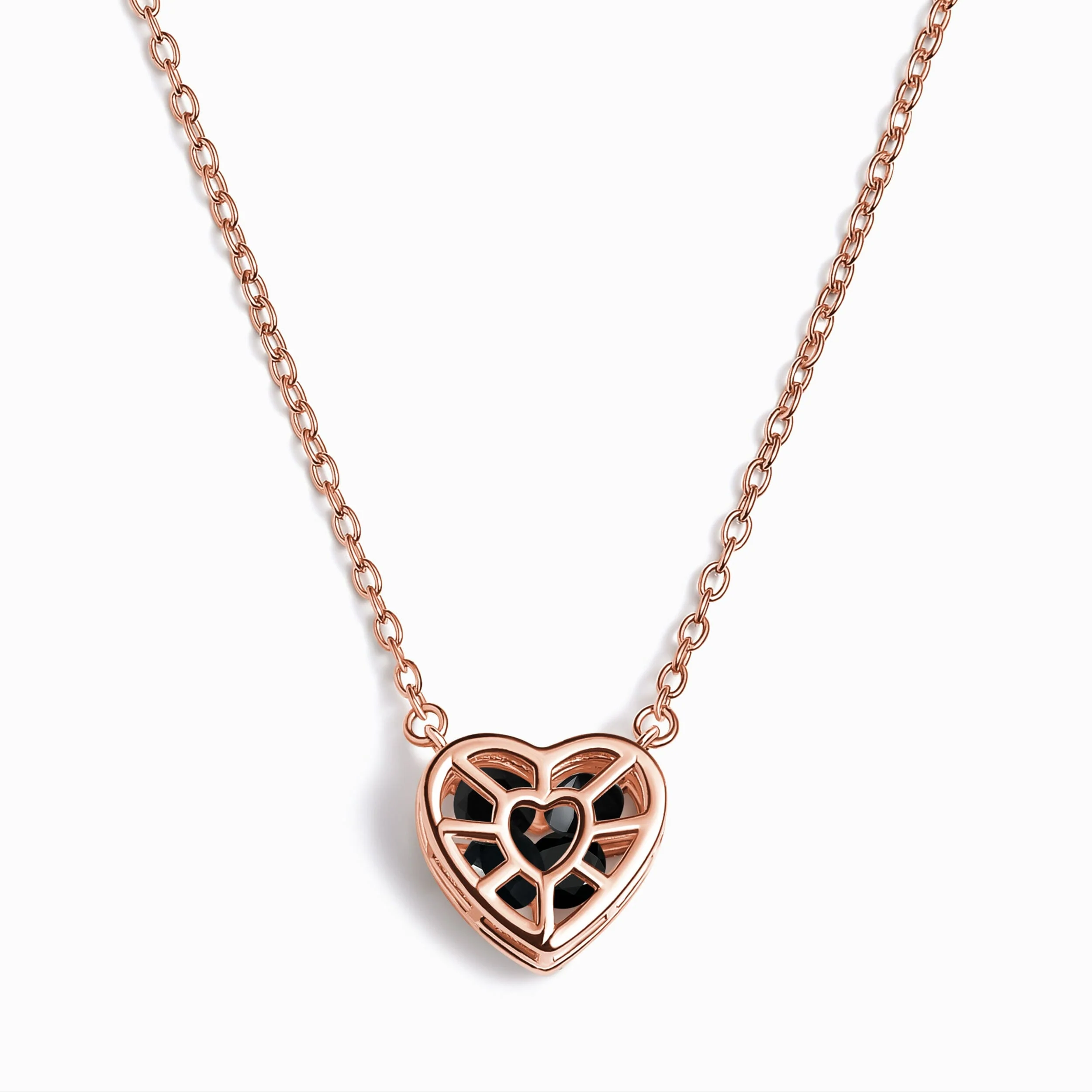 Black Obsidian Fidget Necklace - Heart in Motion - Image 3