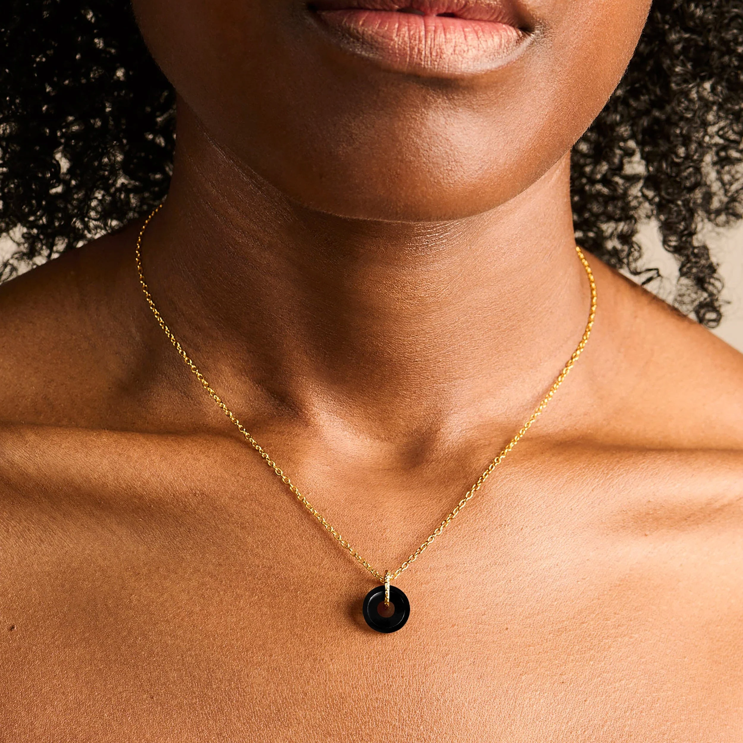 Black Obsidian Necklace - Aluna - Image 6