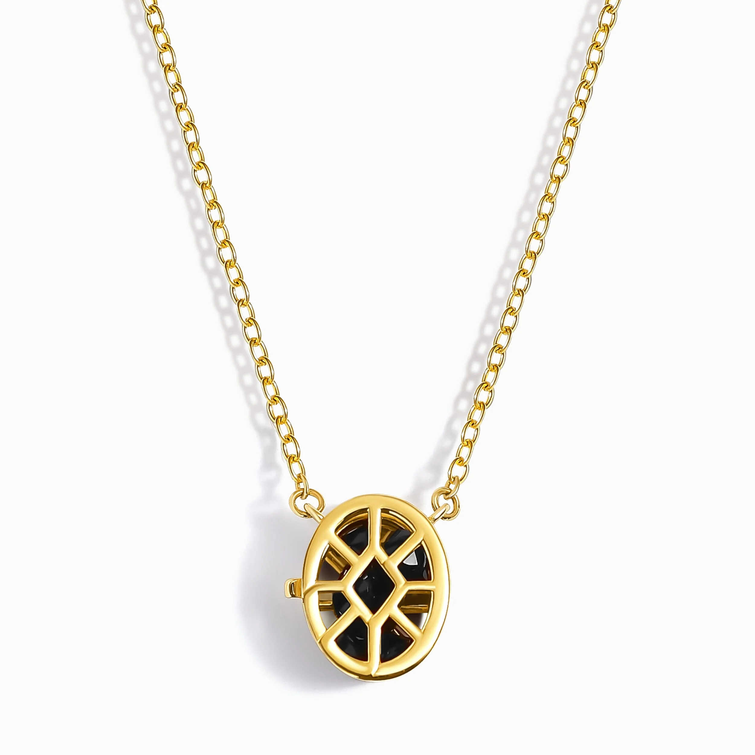 Black Obsidian Necklace - Motion Medicine Locket - Image 3