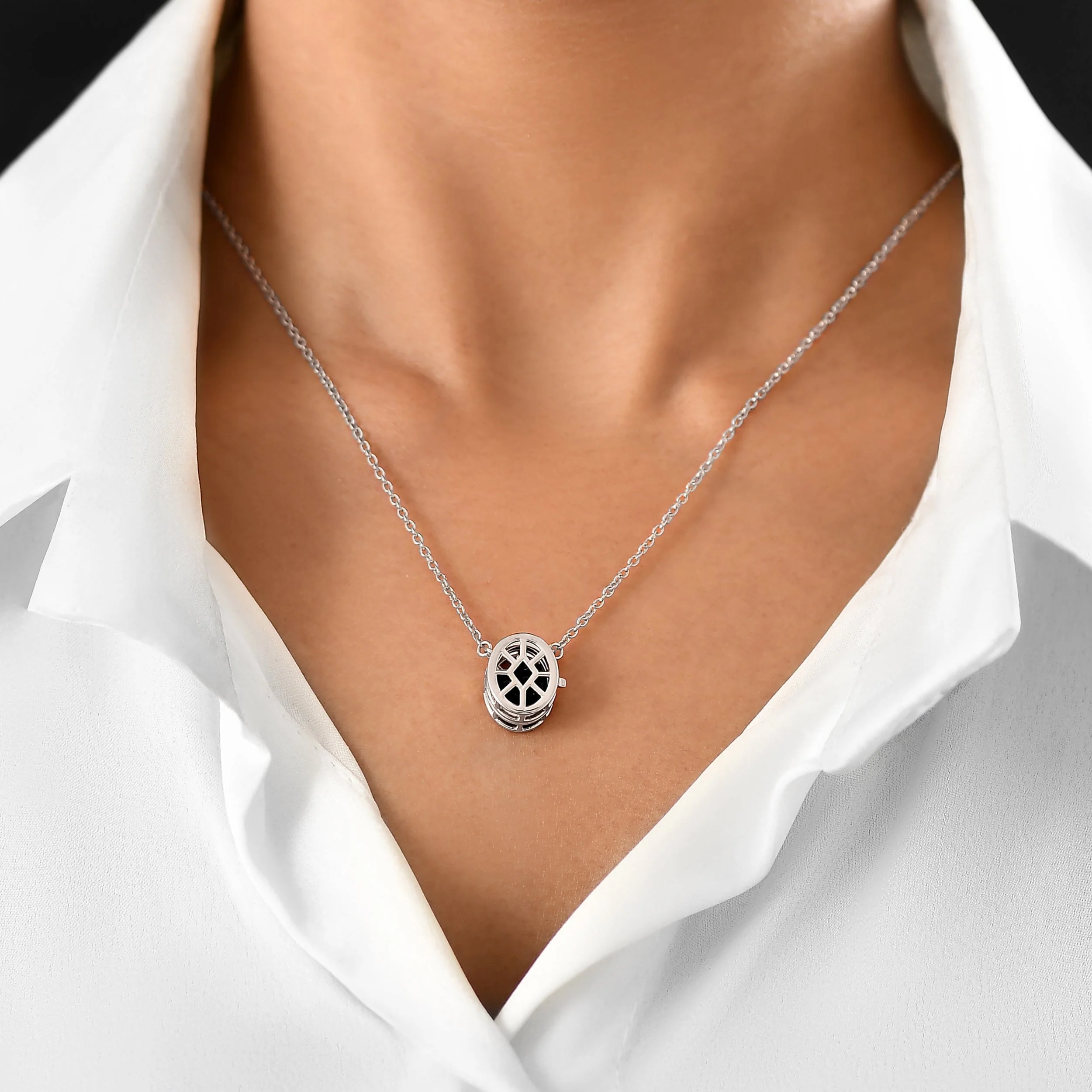 Black Obsidian Necklace - Motion Medicine Locket - Image 4