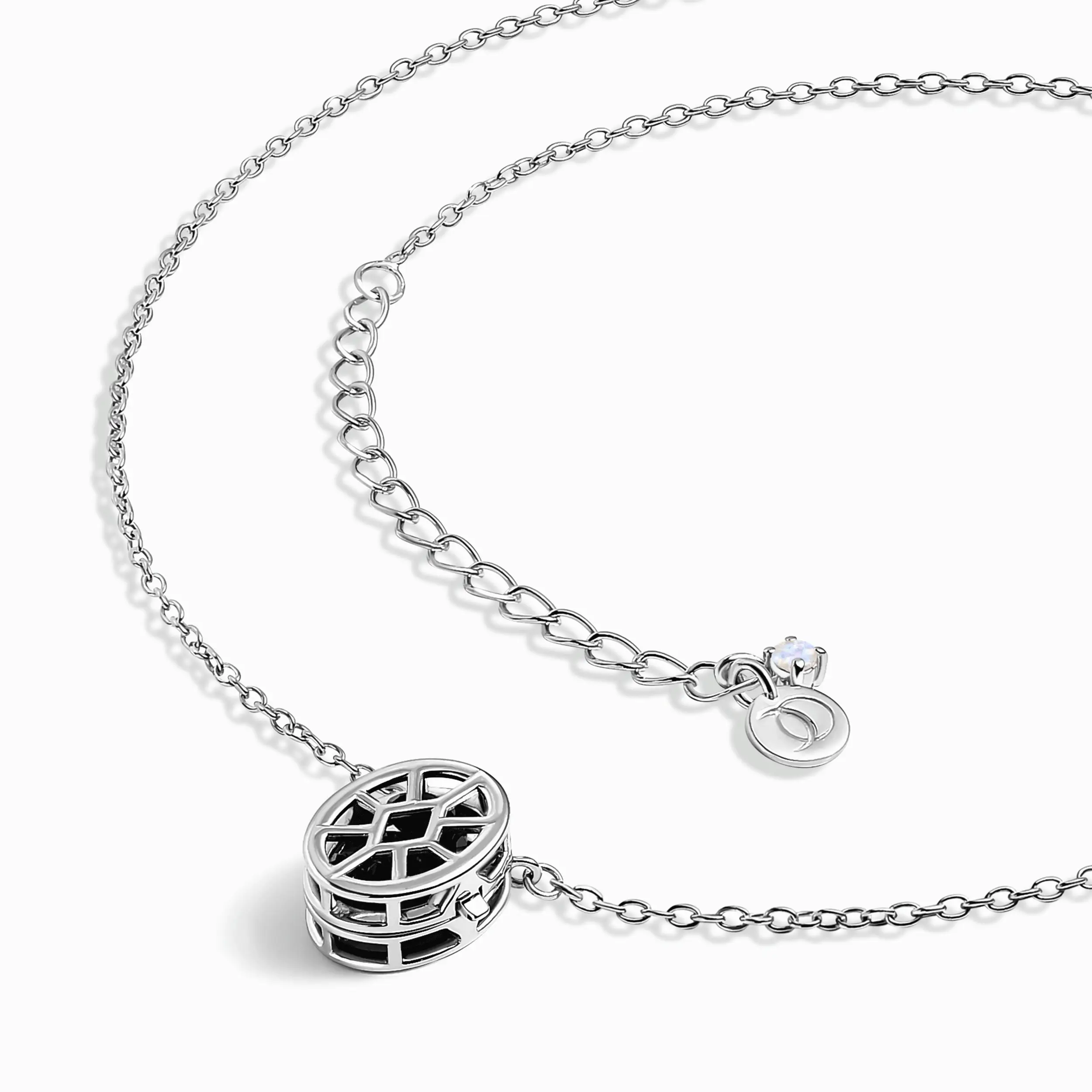 Black Obsidian Necklace - Motion Medicine Locket - Image 8