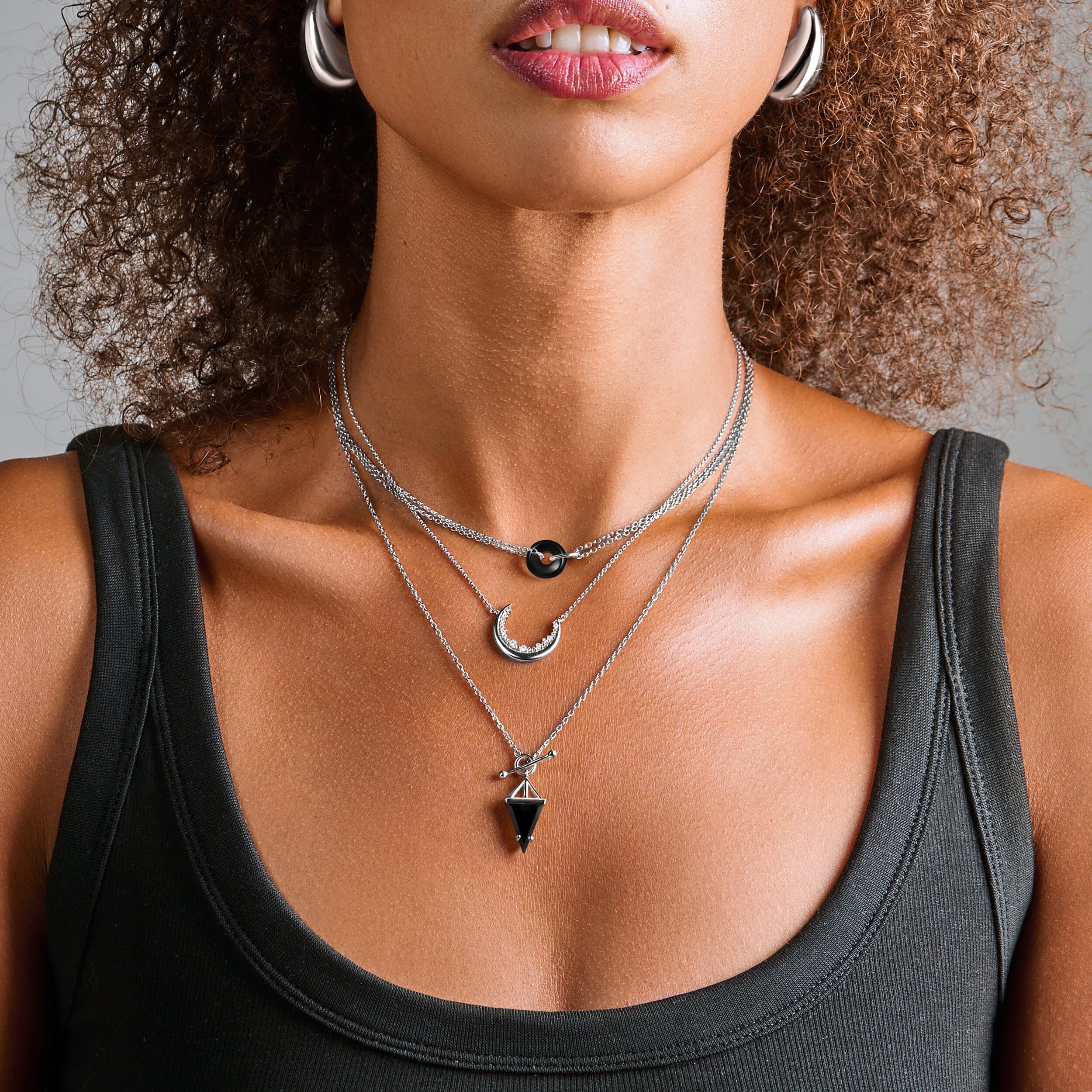 Black Obsidian Necklace - Ora - Image 9