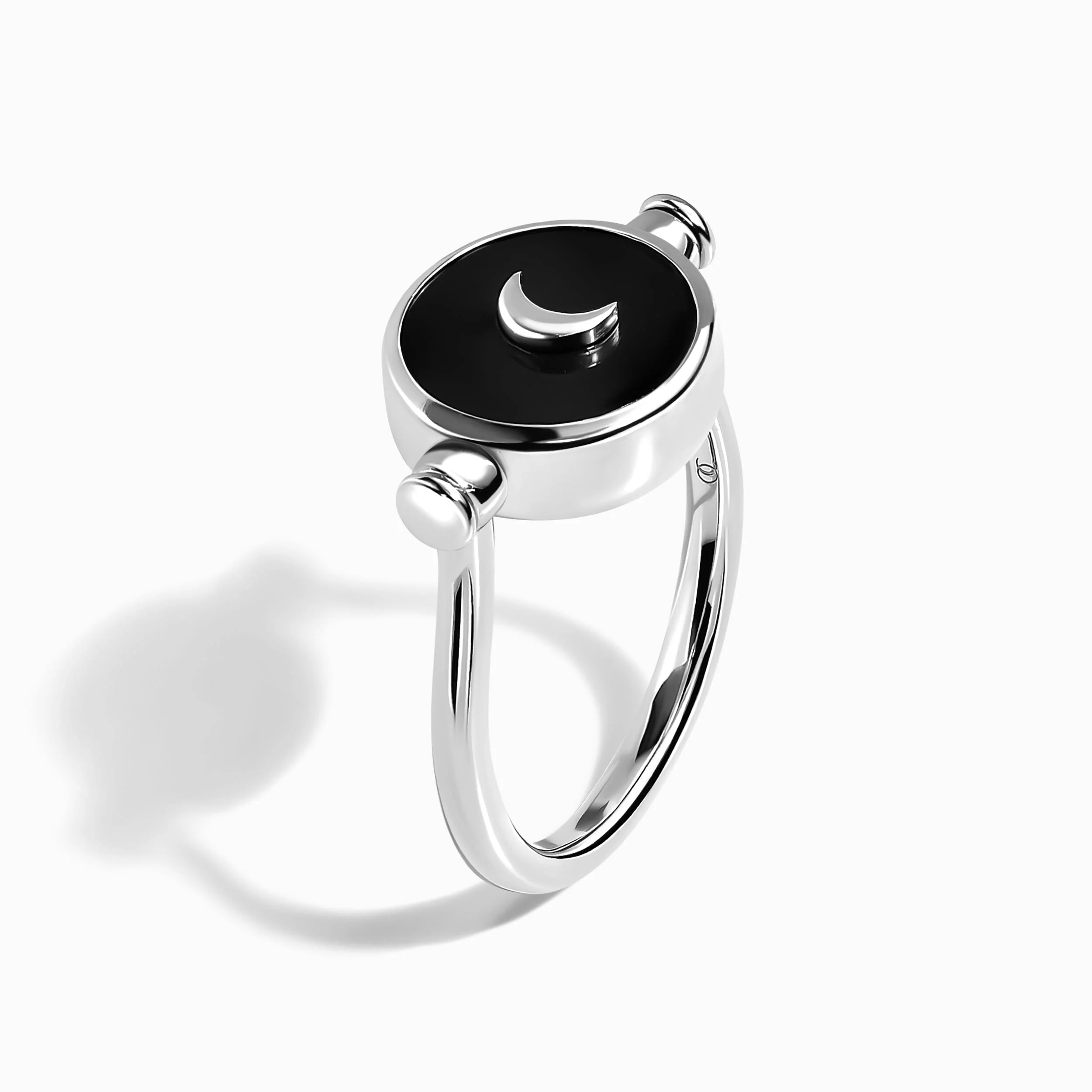 Black Obsidian Pearl Ring - Night & Day - Image 16