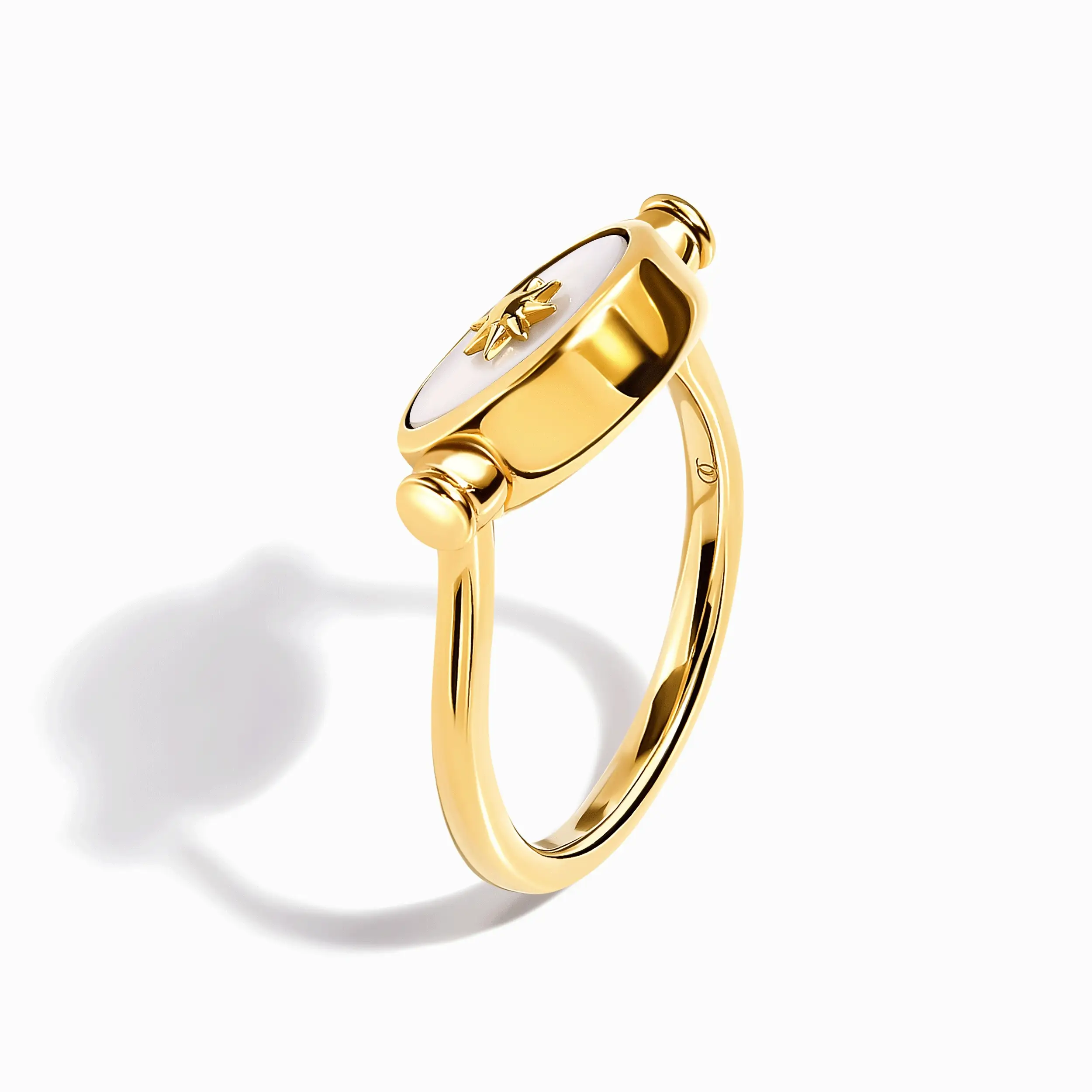Black Obsidian Pearl Ring - Night & Day - Image 9