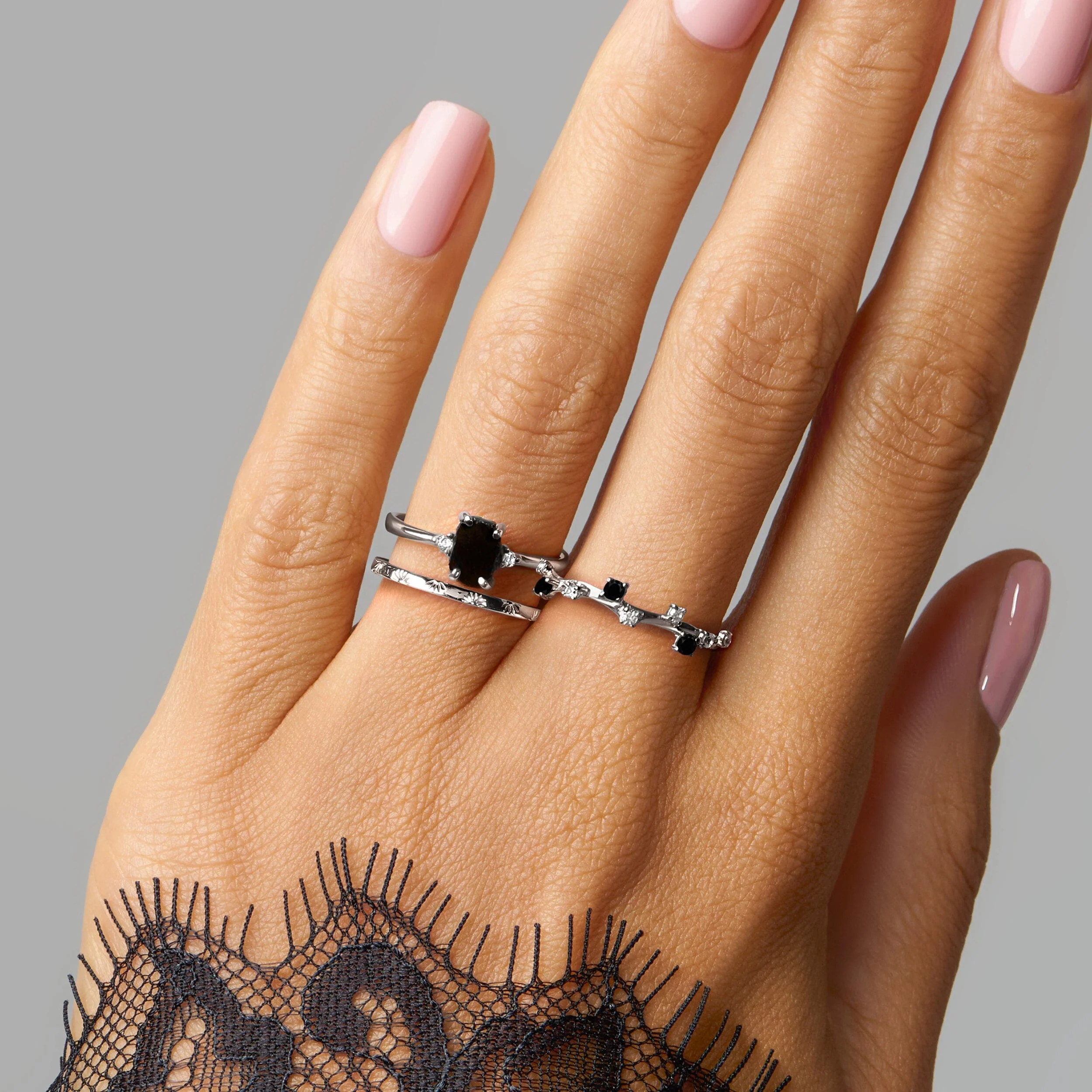 Black Obsidian Petite Raw Allure Set - Image 2