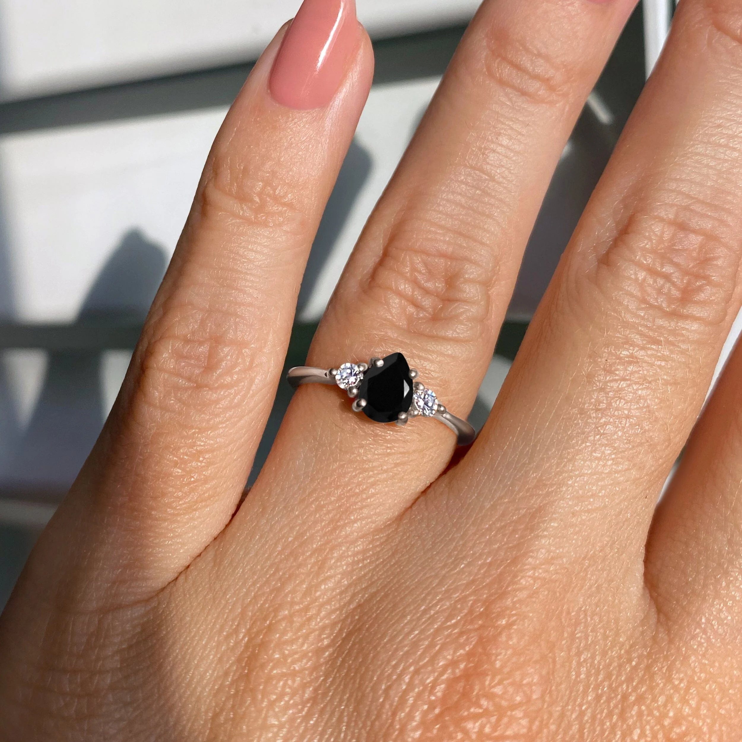 Black Obsidian Ring - Lania - Image 2