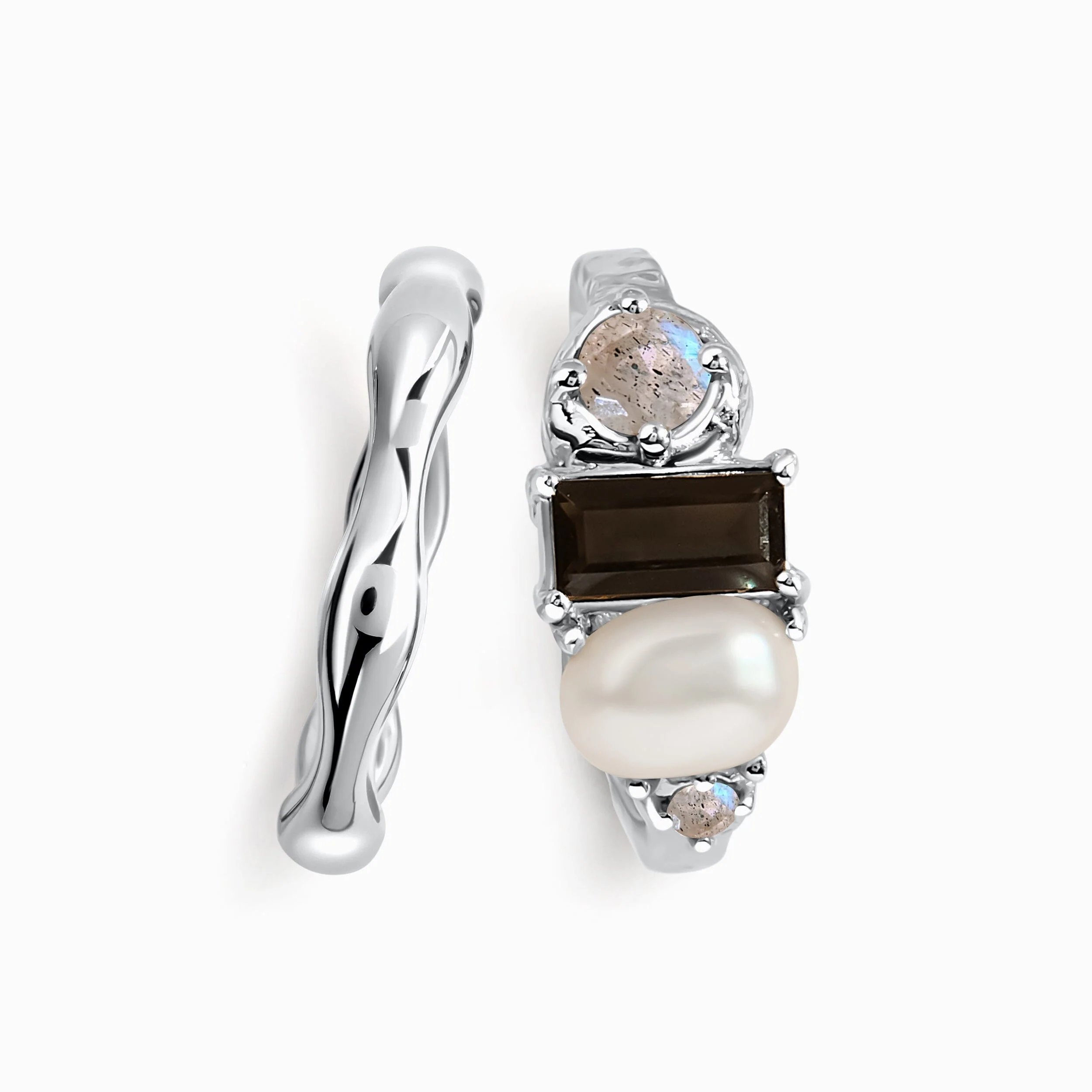 Black Obsidian Treasure & Magma Band Set - Image 2