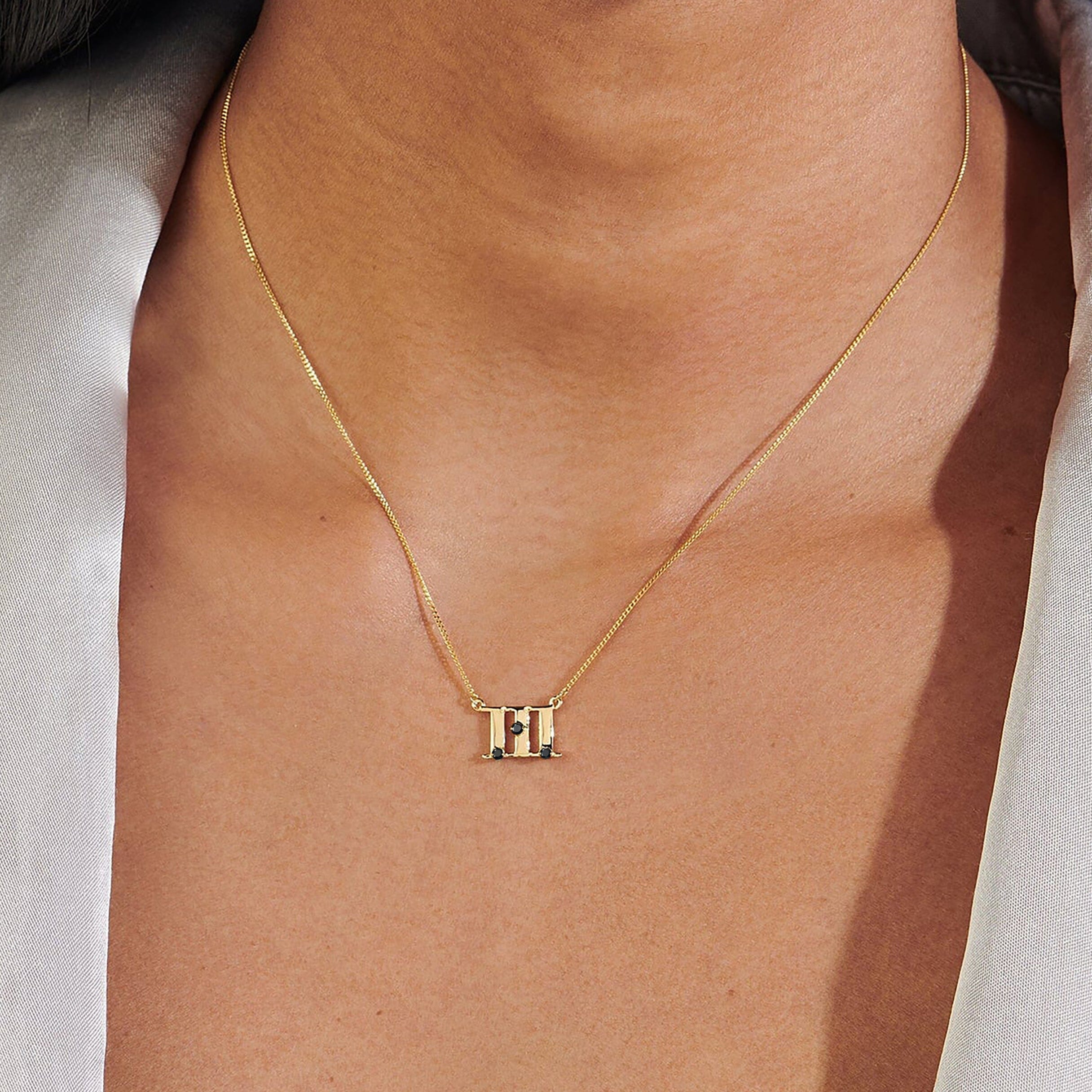 Black Spinel Necklace - I Trust - Image 6