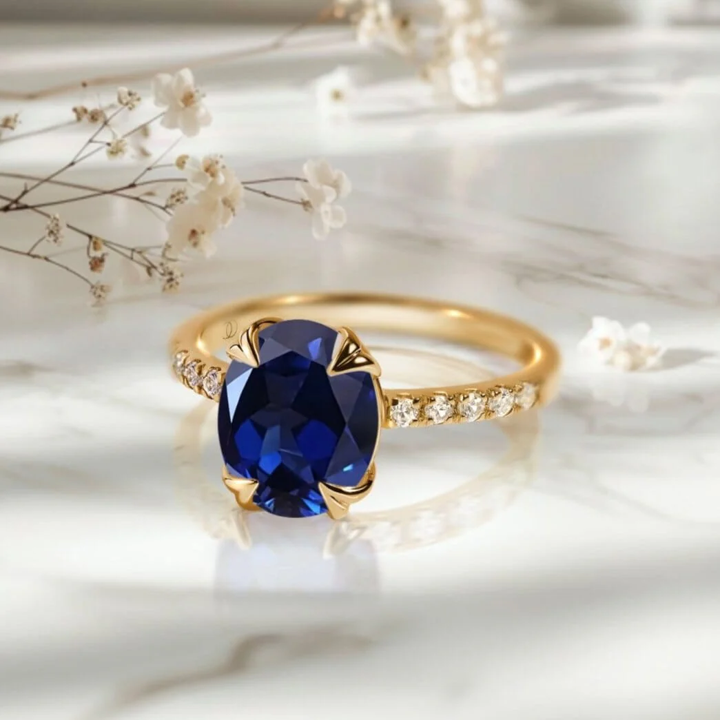 Blue Sapphire Ring - Harlow - Image 20