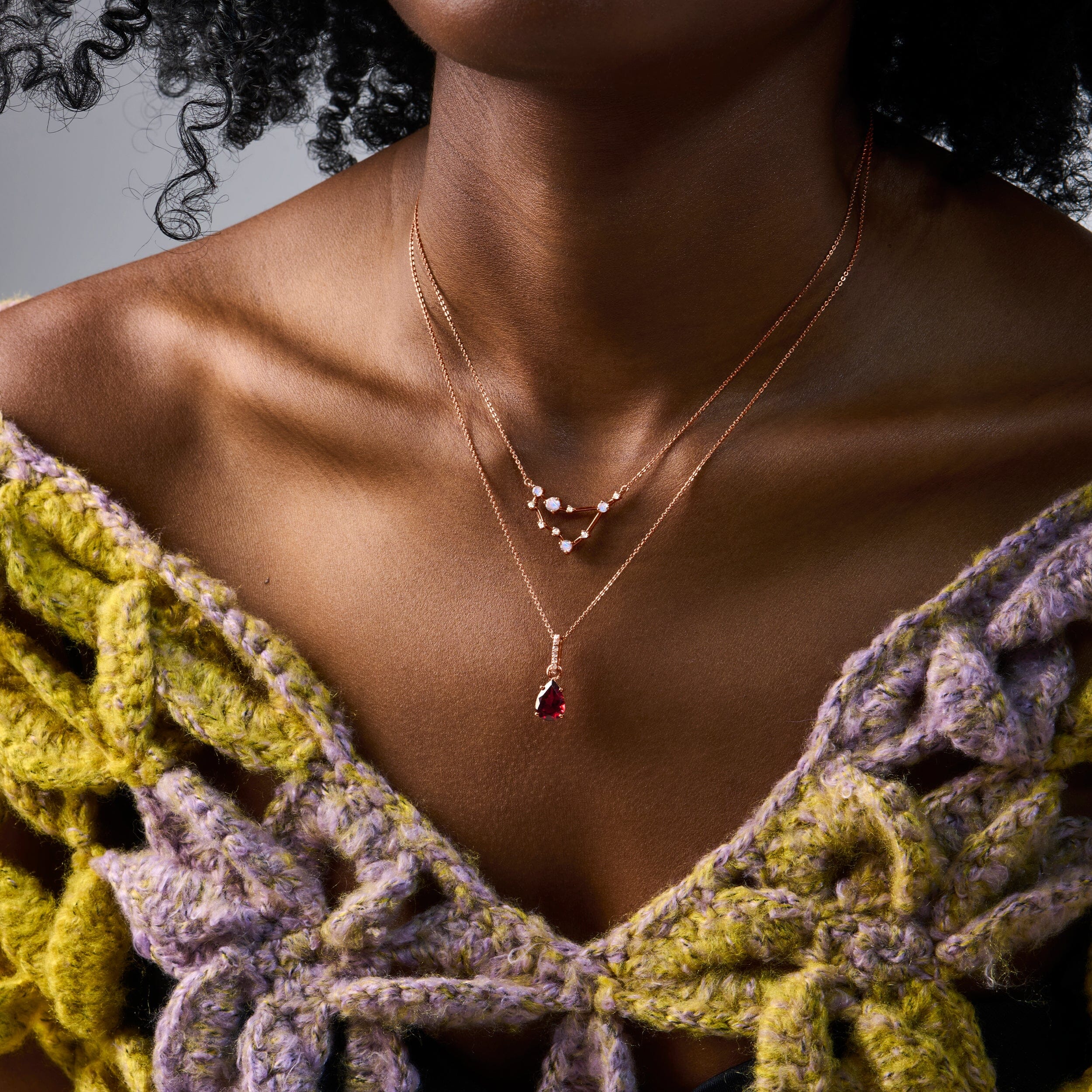 Moonstone Necklace - Capricorn Zodiac Constellation - Image 12