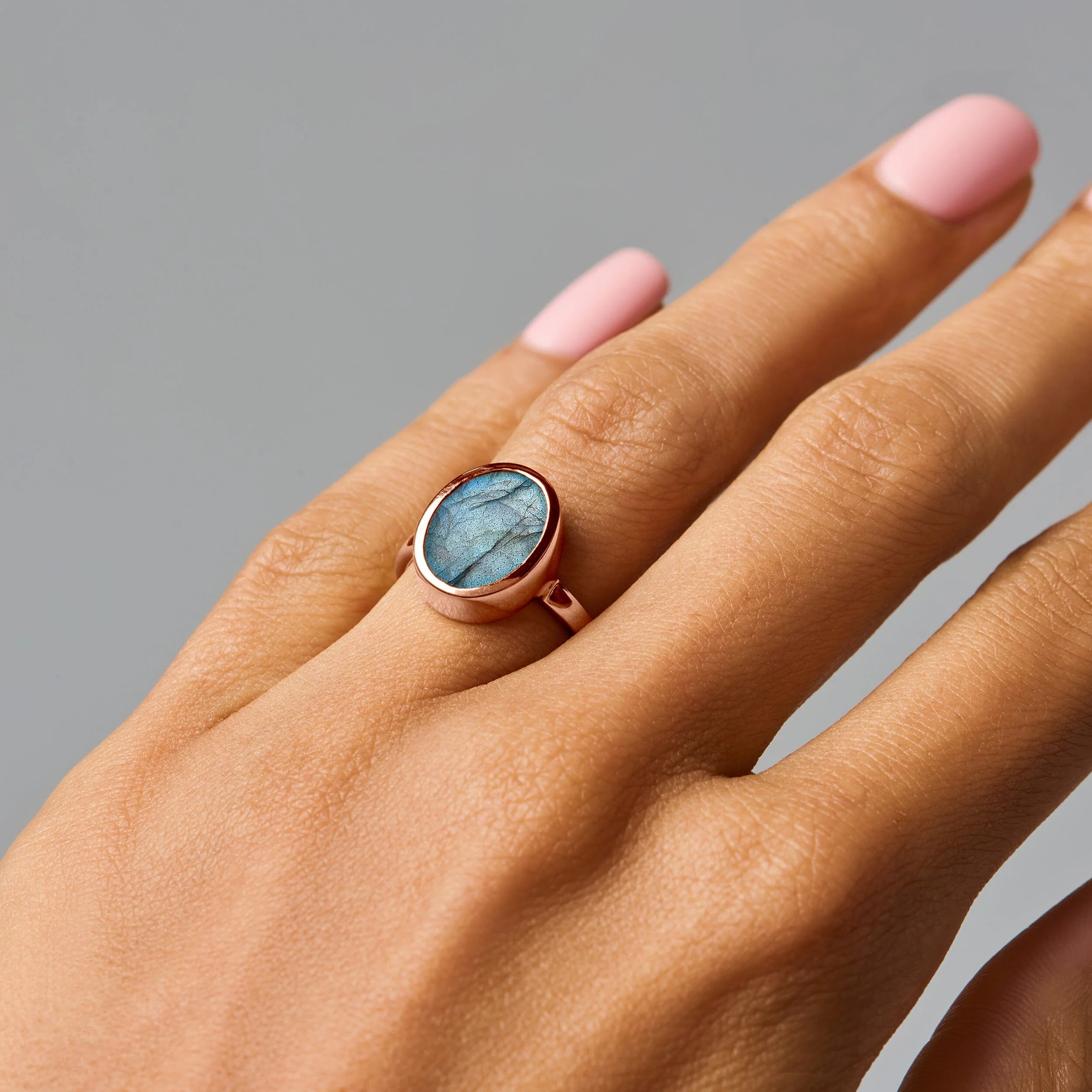 Crystal Ring - Enfolded Labradorite - Image 12