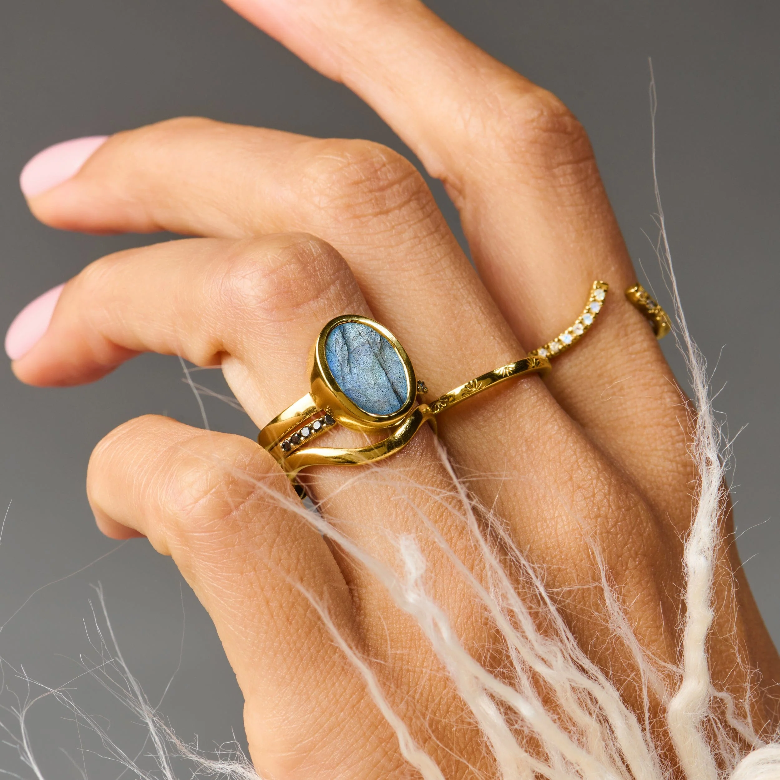 Crystal Ring - Enfolded Labradorite - Image 18