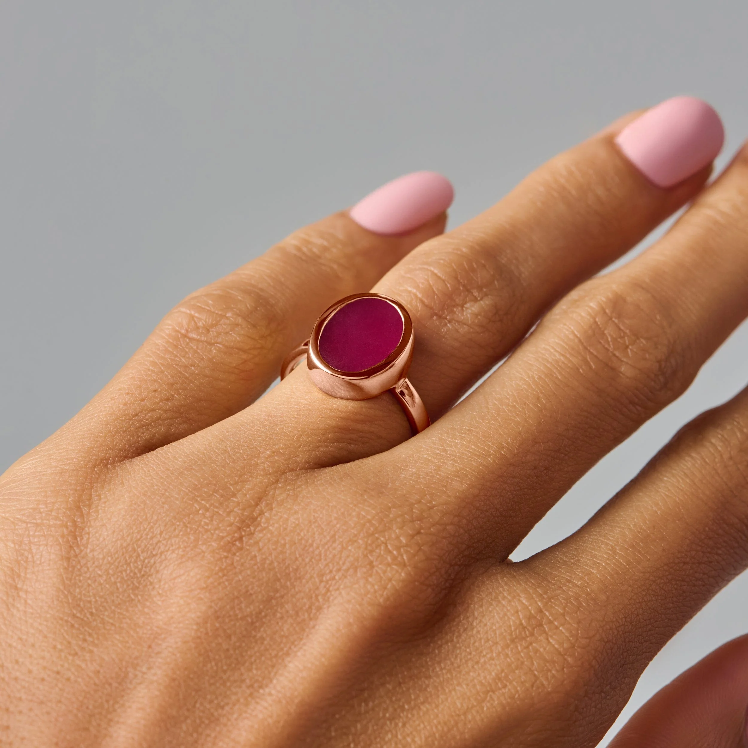 Crystal Ring - Enfolded Pink Quartz - Image 20