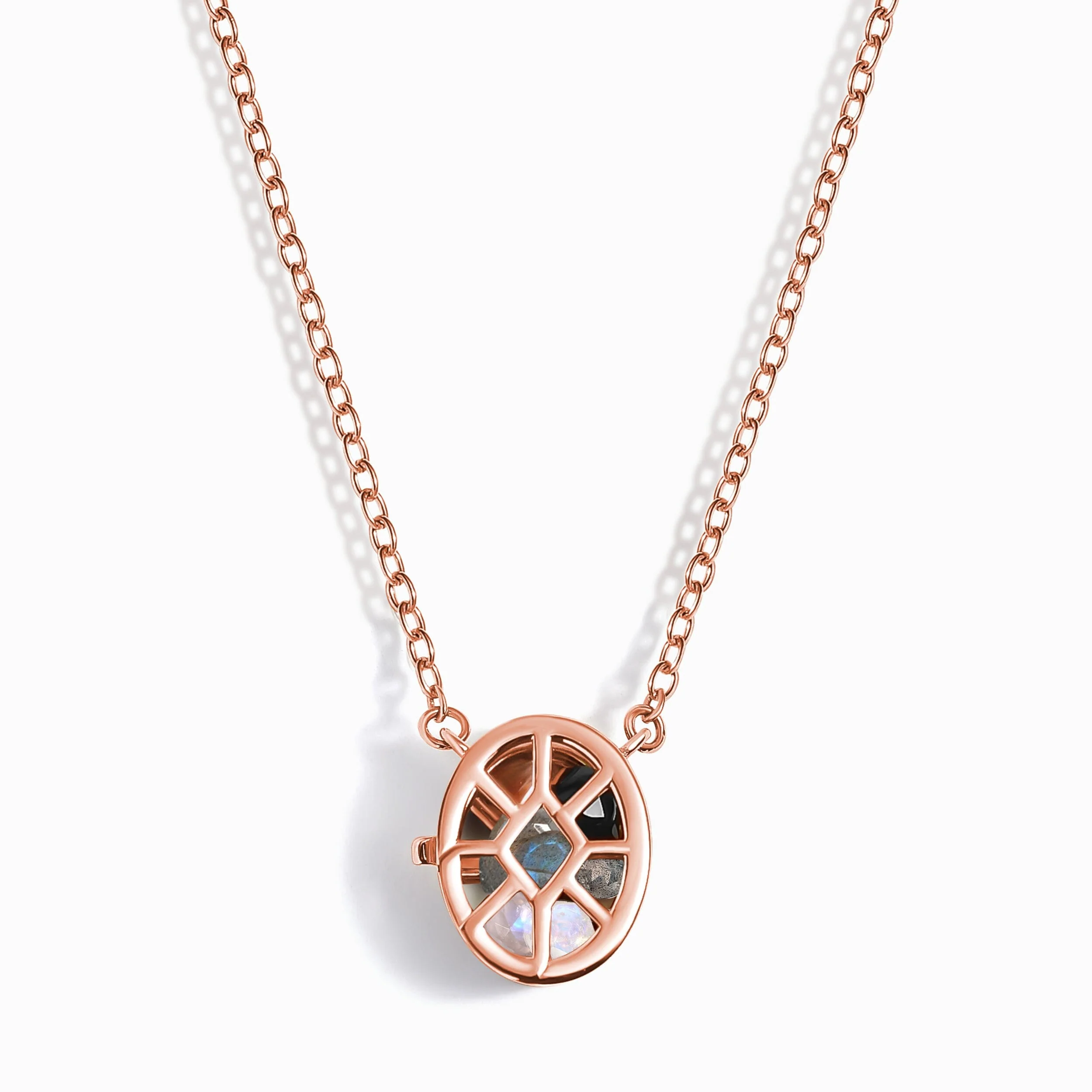 Dark Gradient Necklace – Motion Medicine Locket - Image 2
