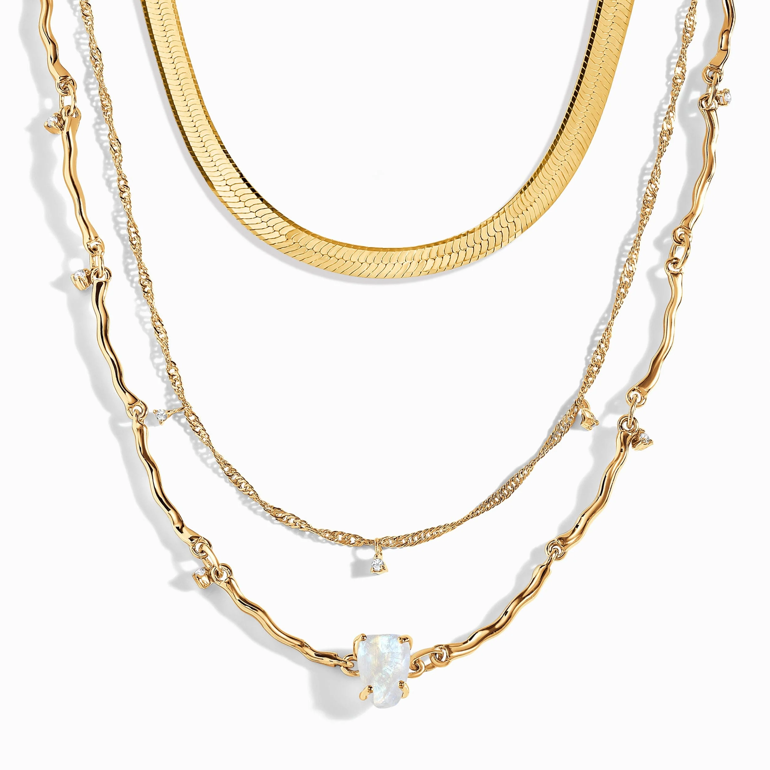Flowing Necklace & Herringbone Chain - Image 5