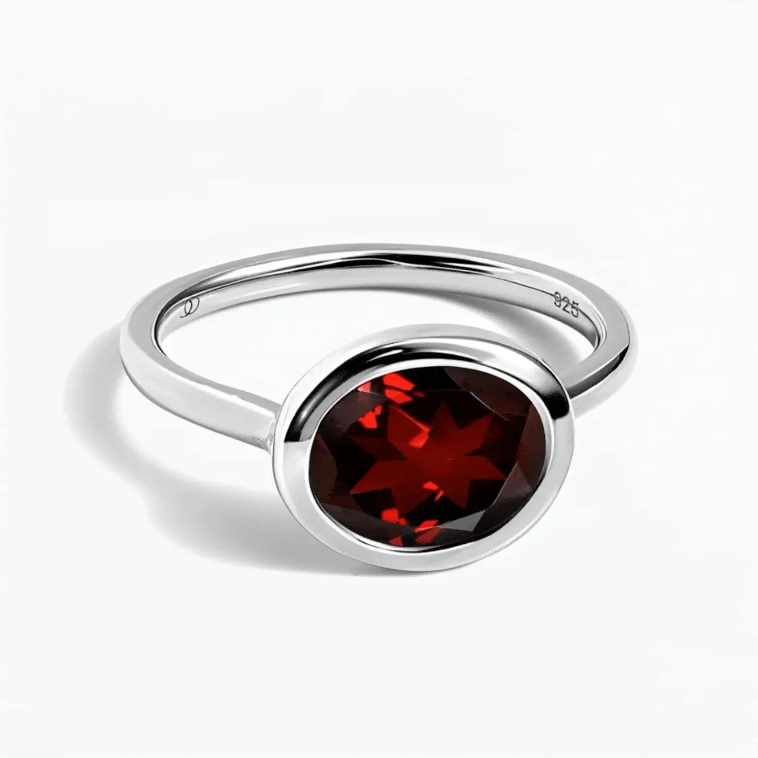 Garnet Skin Touch Ring - Feel the Passion