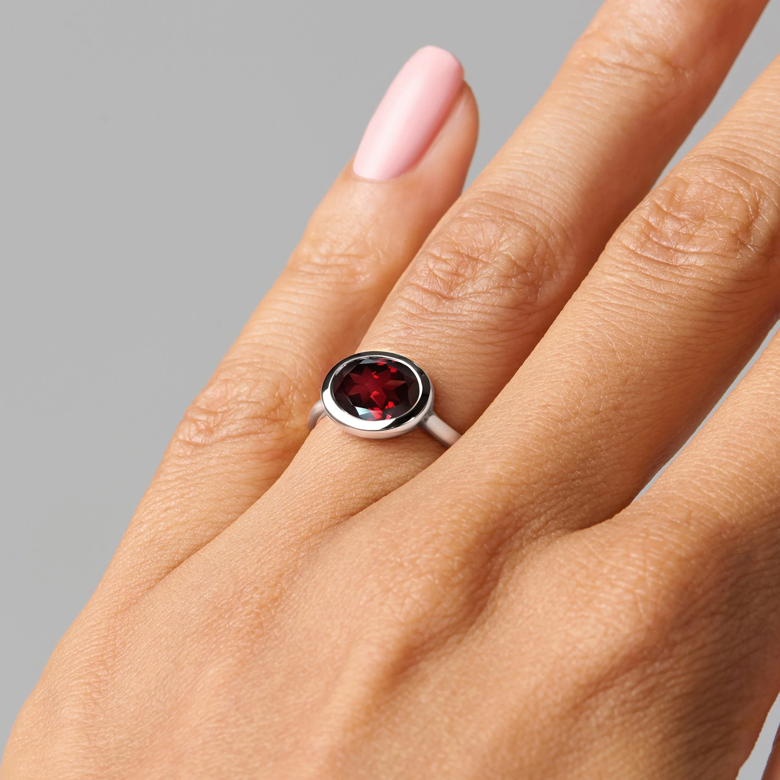 Garnet Skin Touch Ring - Feel the Passion - Image 14