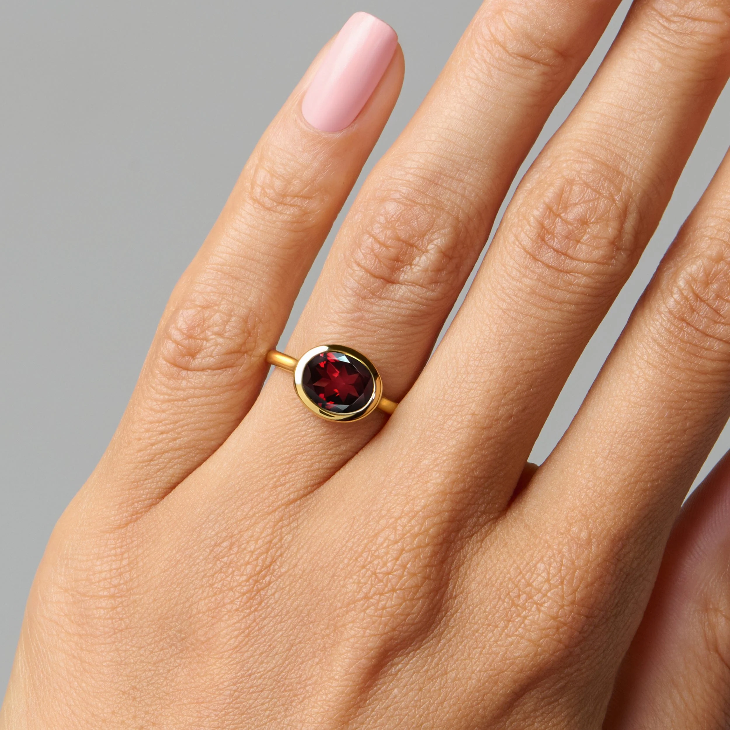 Garnet Skin Touch Ring - Feel the Passion - Image 9