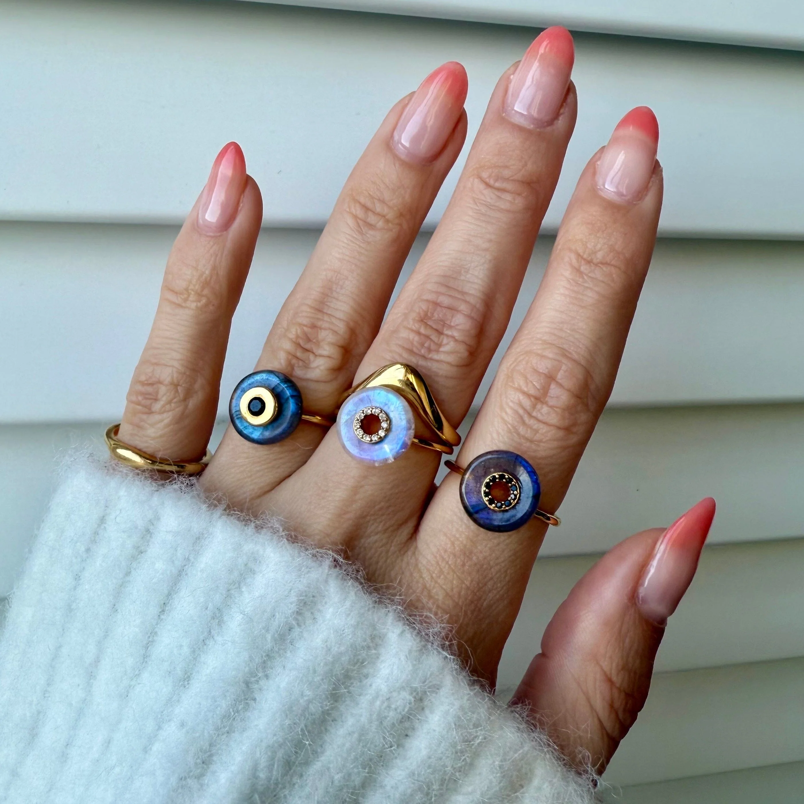 Moonstone Fidget Ring - Liora - Image 11