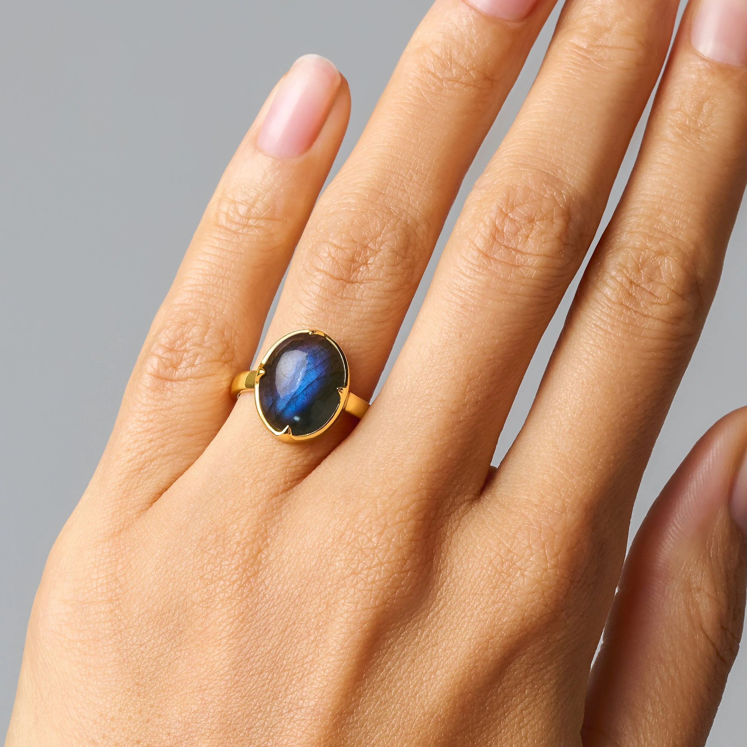 Labradorite Cabochon Ring - Aura - Image 21