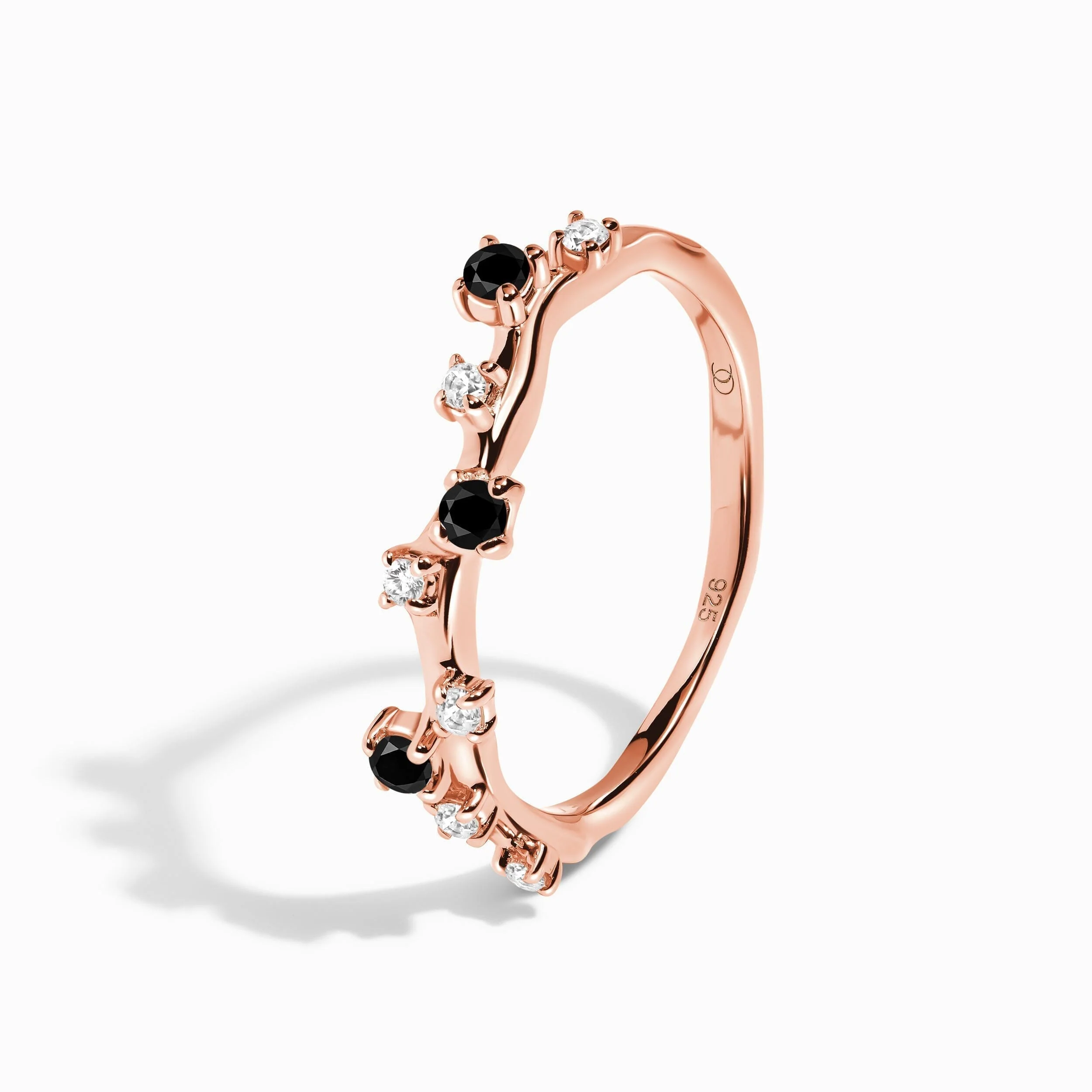 Black Onyx Ring - Stardust Band - Image 16