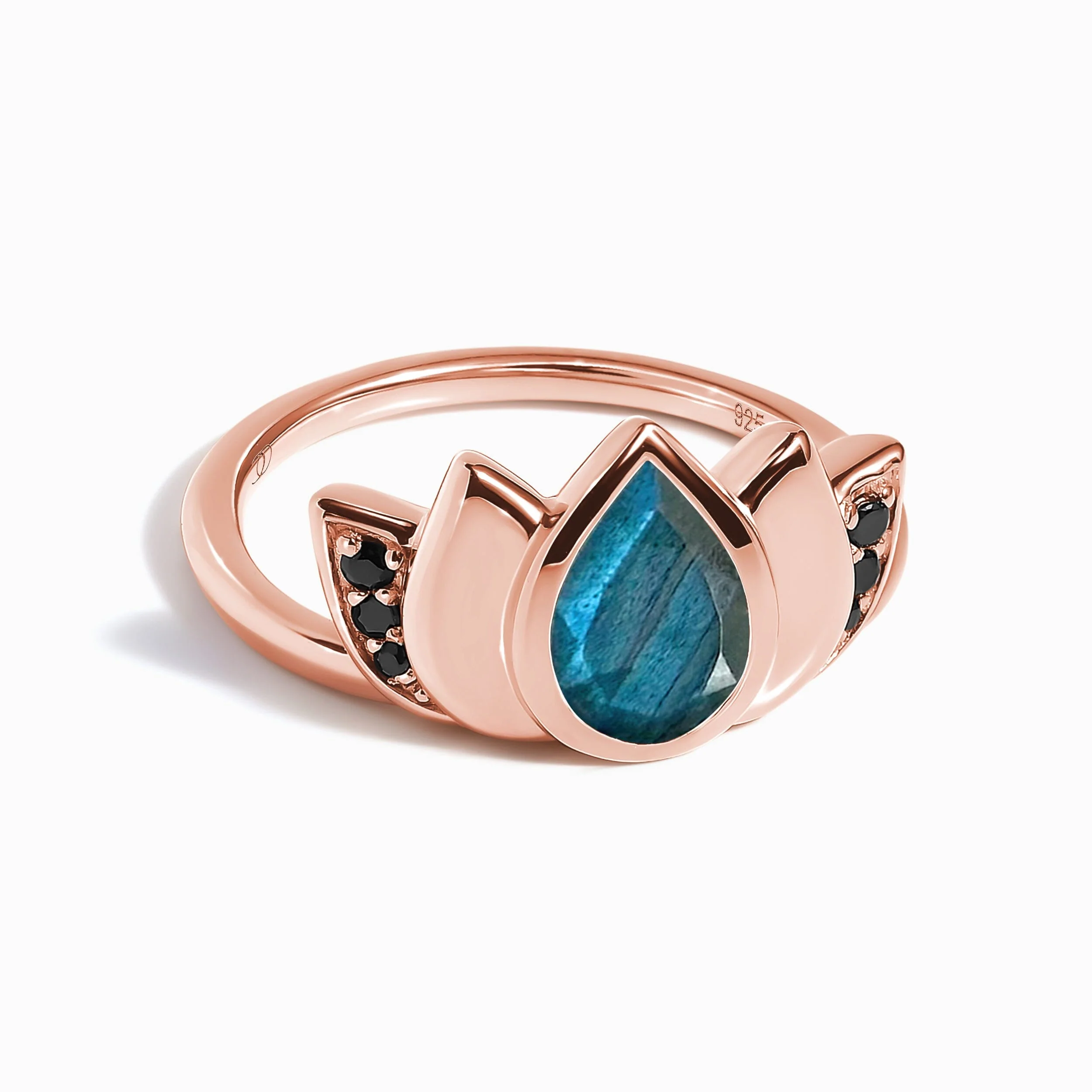 Labradorite Ring - Divine Lotus - Image 3