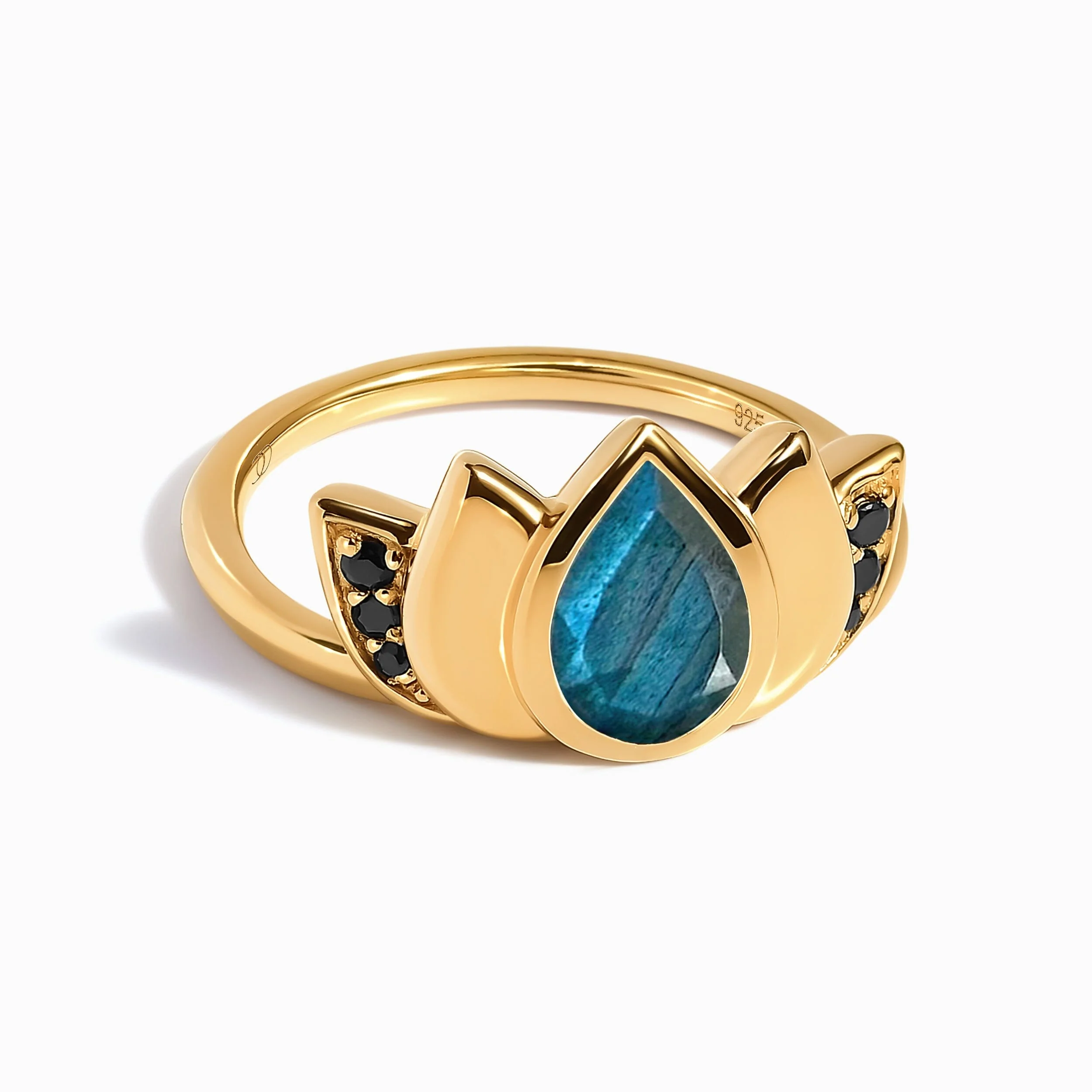 Labradorite Ring - Divine Lotus - Image 5