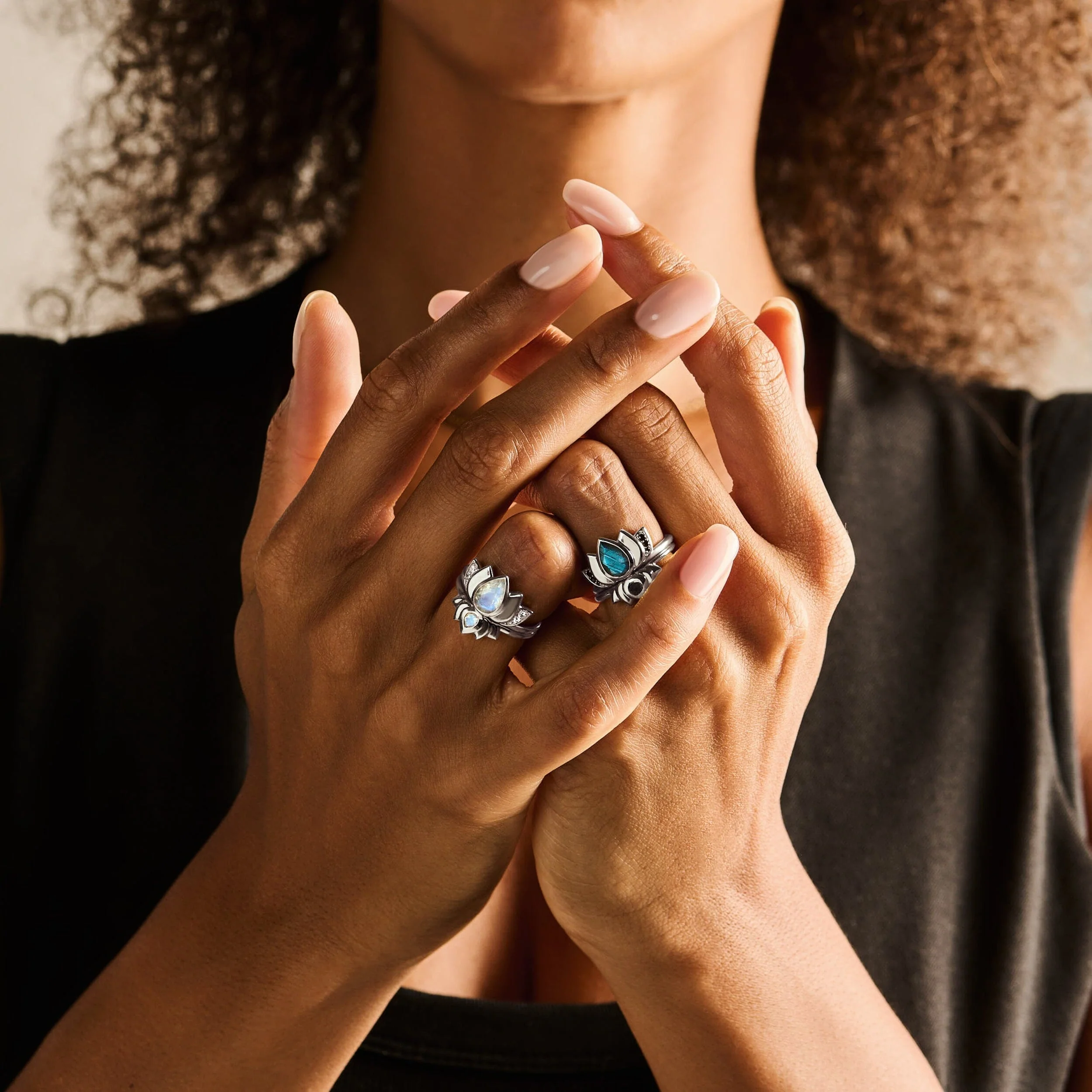 Labradorite Ring - Divine Lotus - Image 9