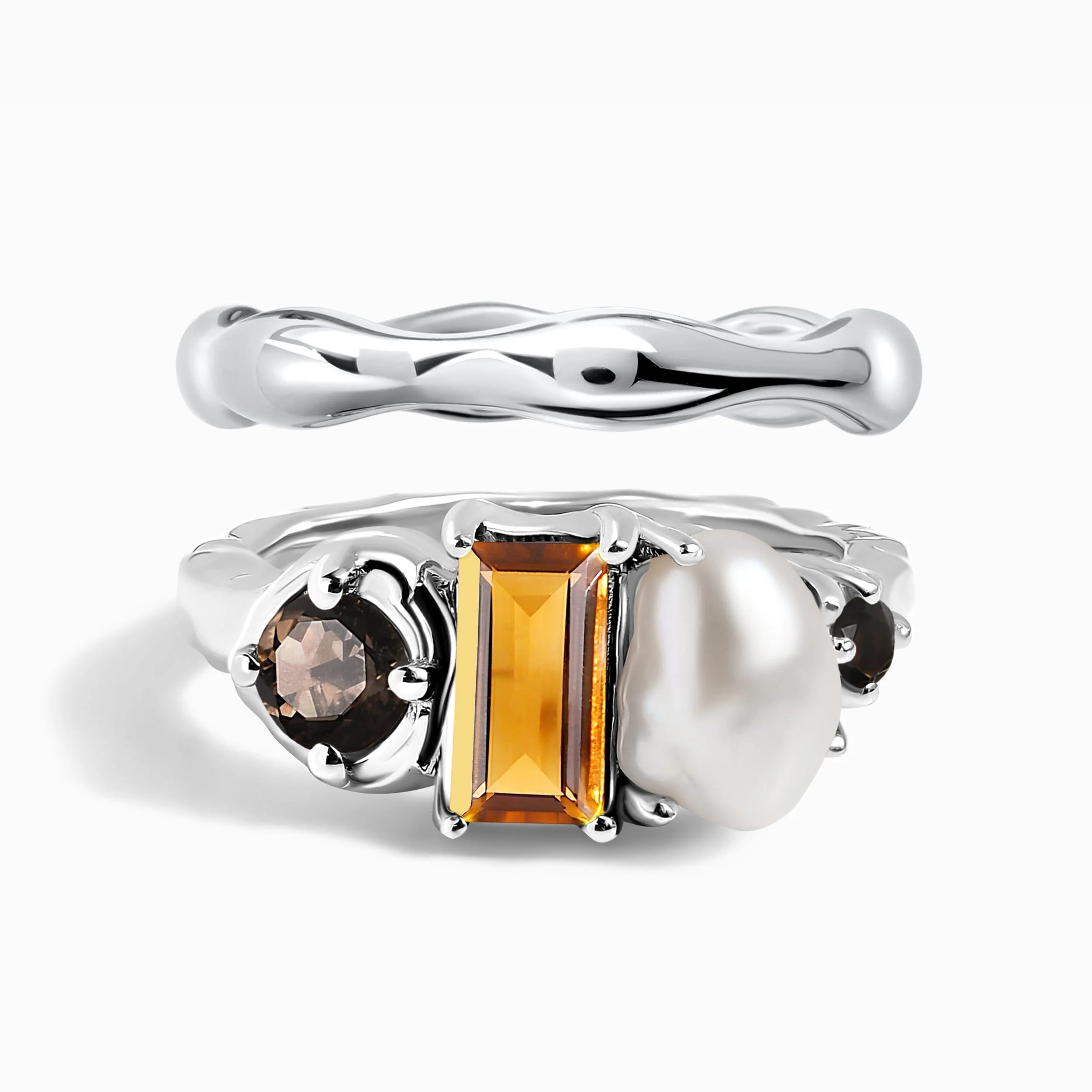 Madeira Citrine Treasure & Magma Band Set