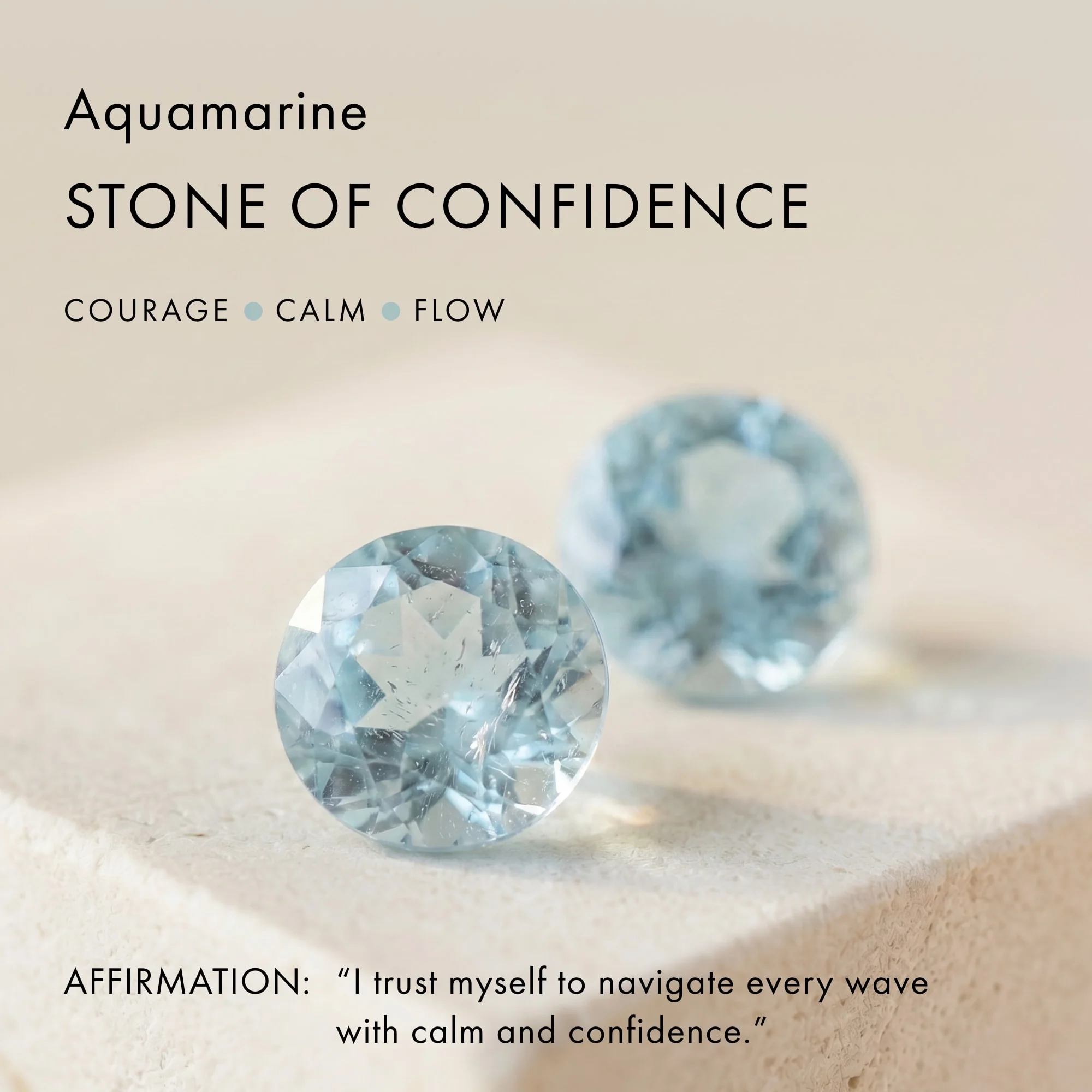 Raw Crystal Ring - Petite Aquamarine - Image 7