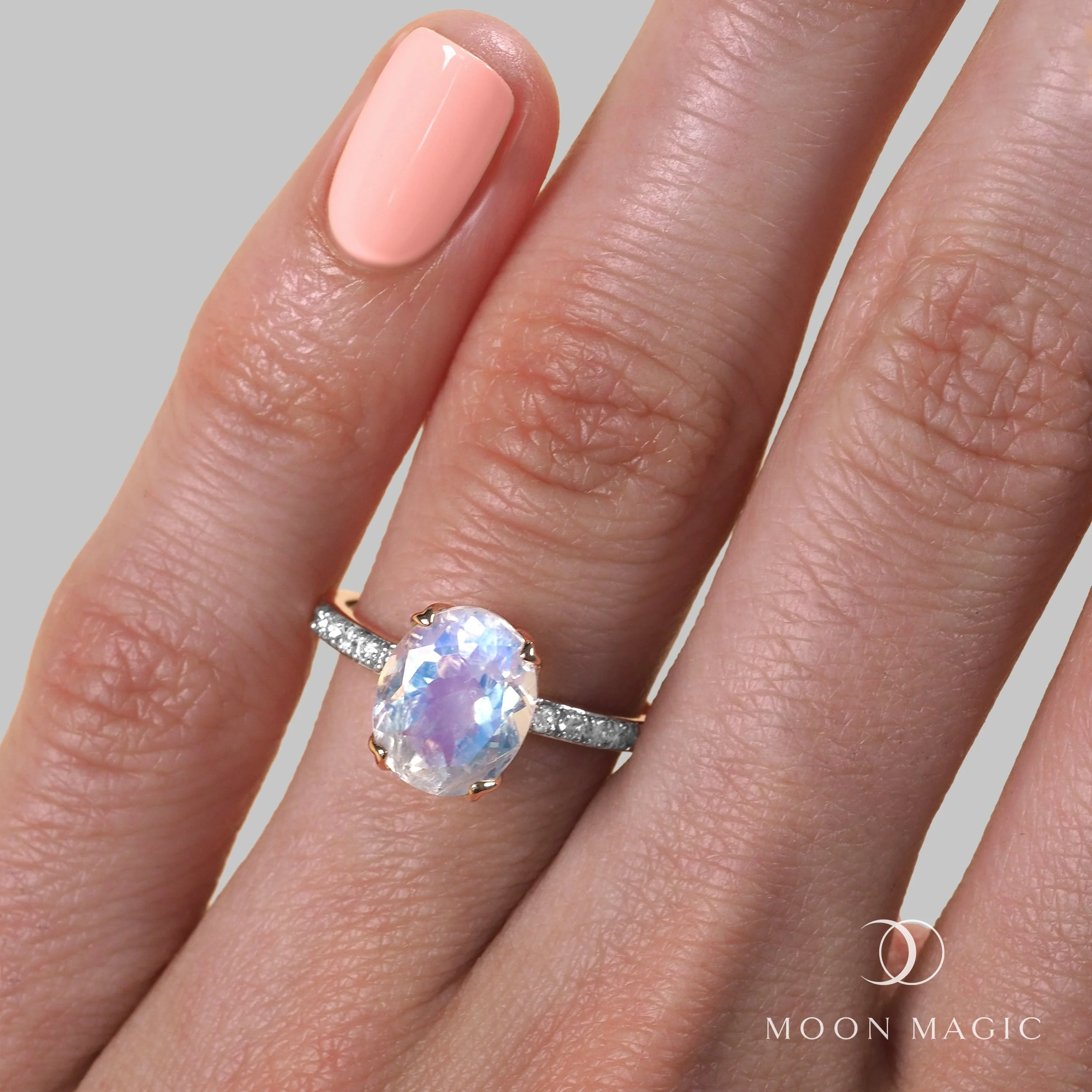 Moonstone Diamond Ring - Harlow - Image 24