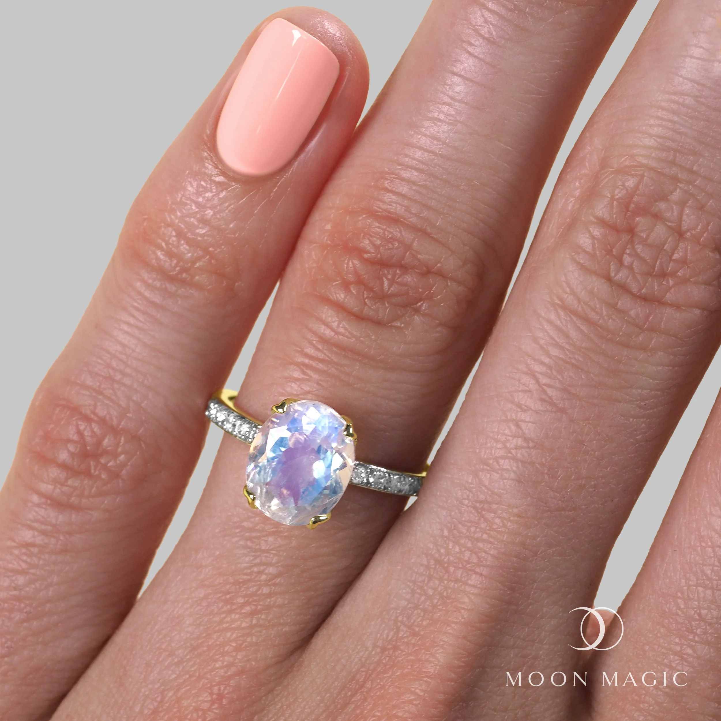 Moonstone Diamond Ring - Harlow - Image 6