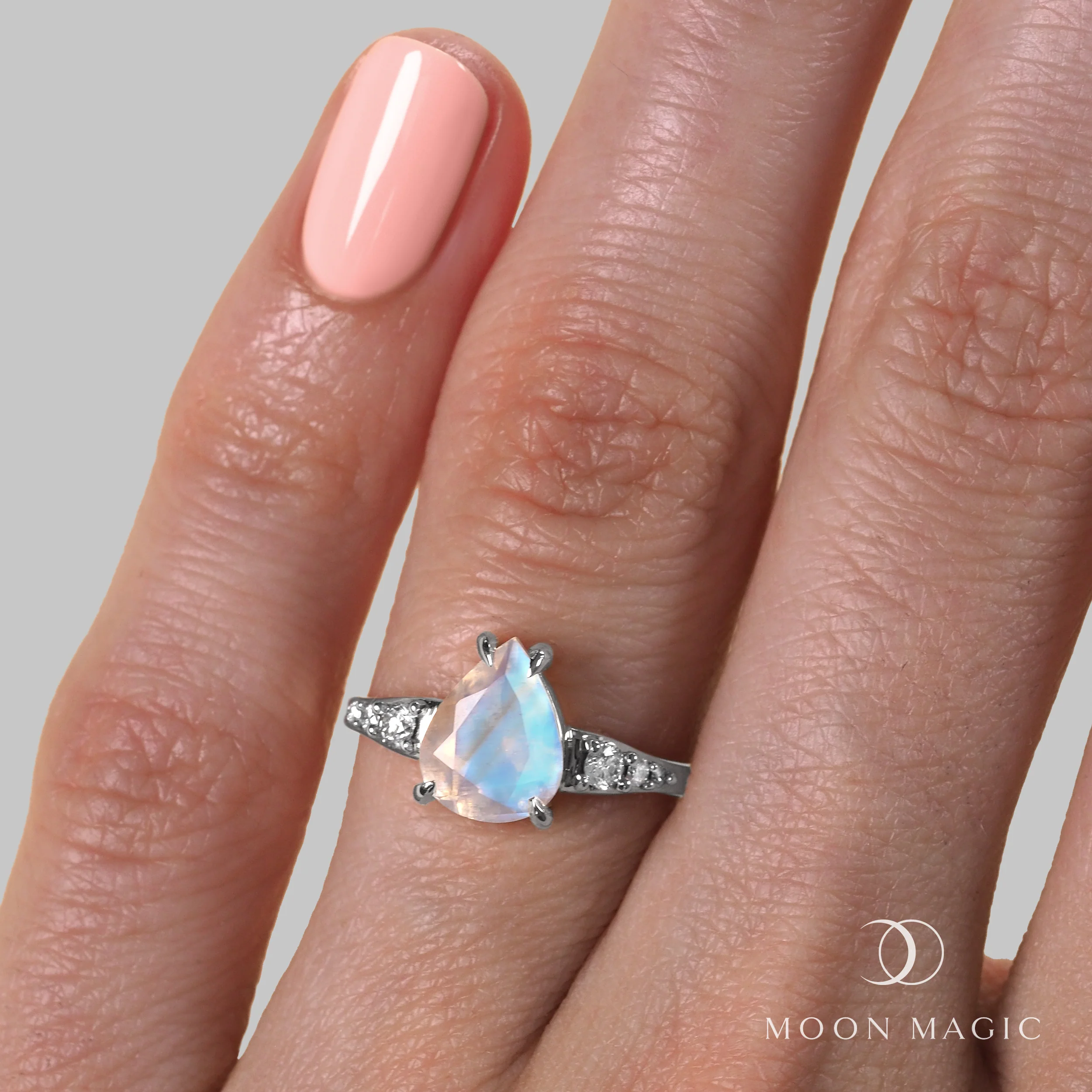 Moonstone Diamond Ring - I Promise - Image 2