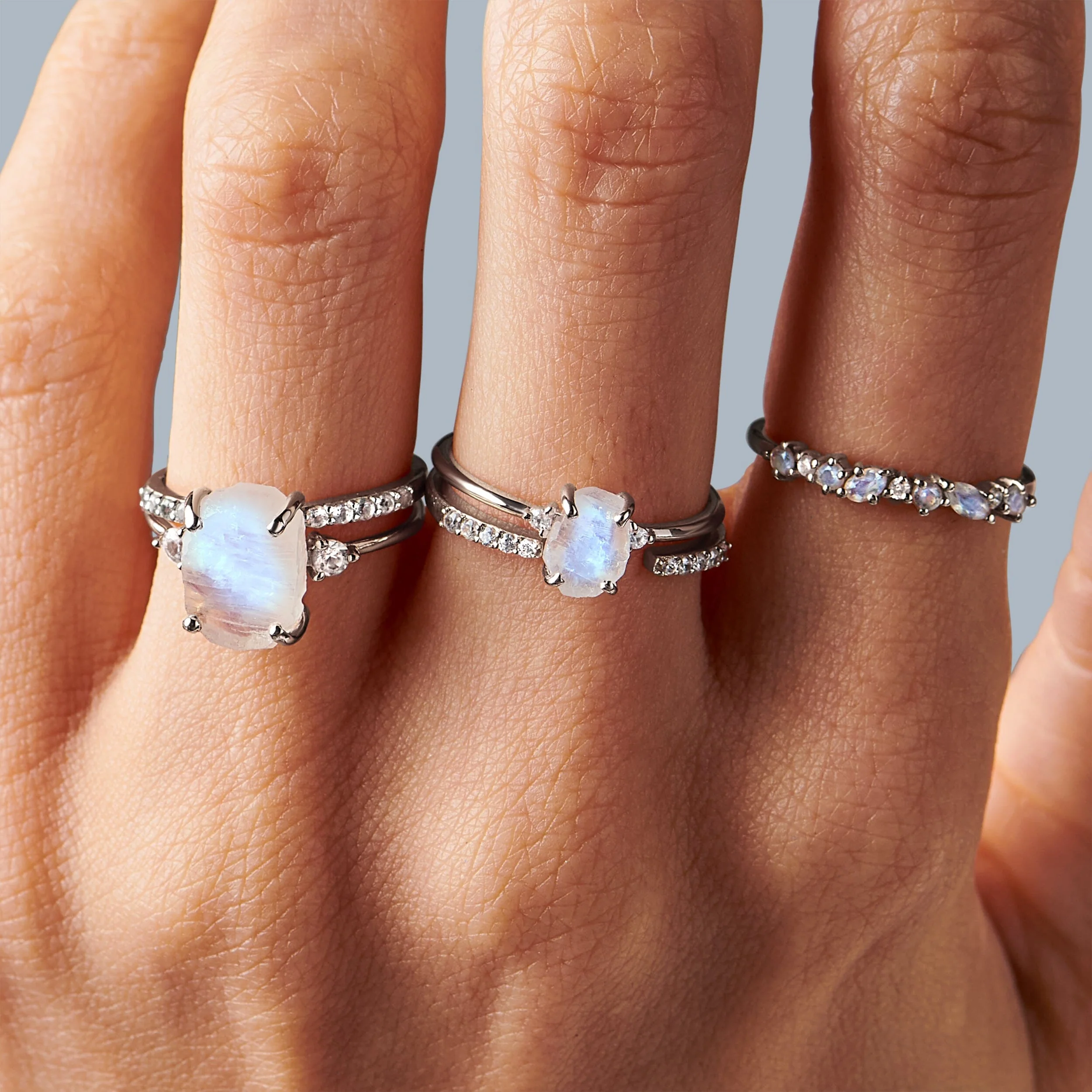 Moonstone Diamond Ring - Raw Allure - Image 10