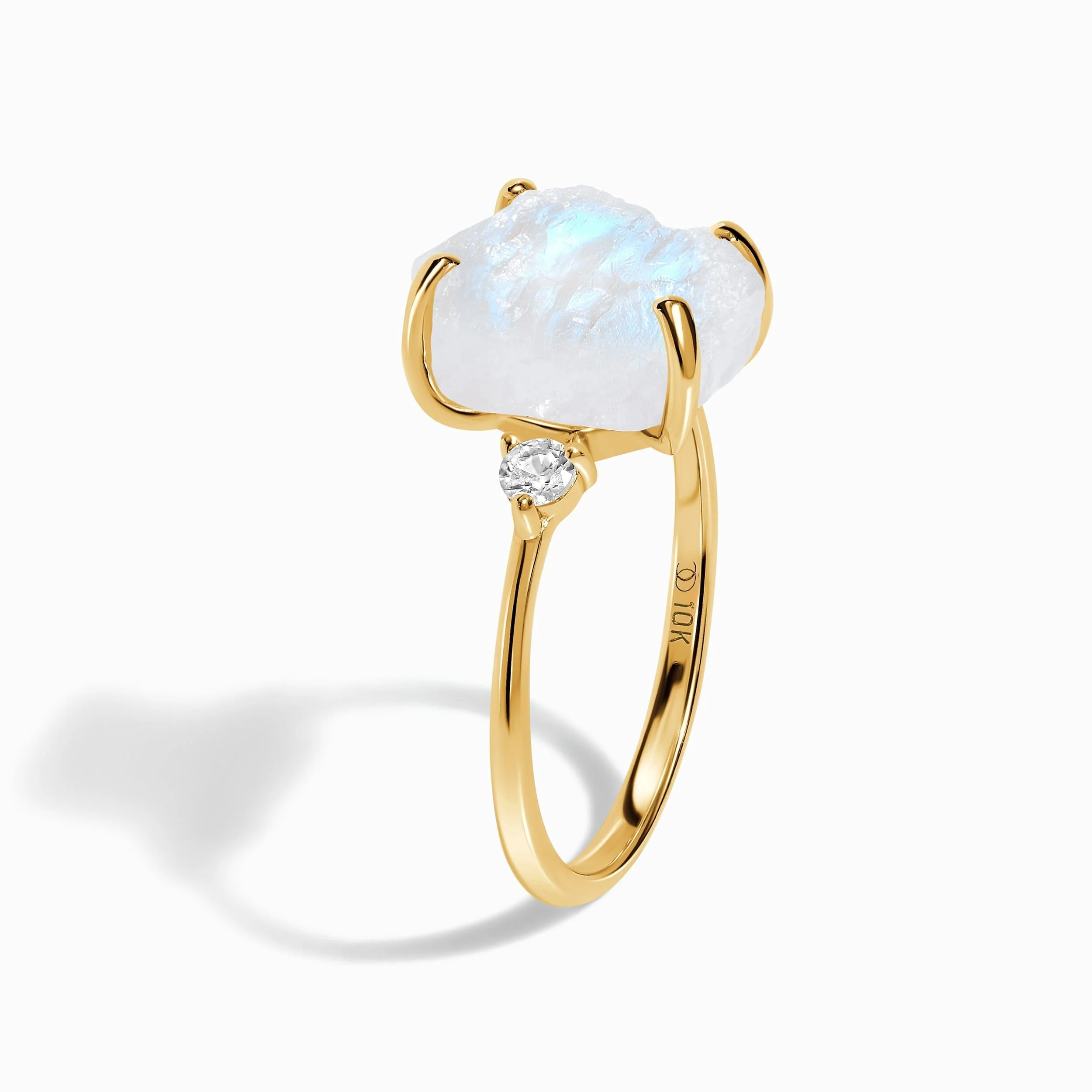 Moonstone Diamond Ring - Raw Allure - Image 14