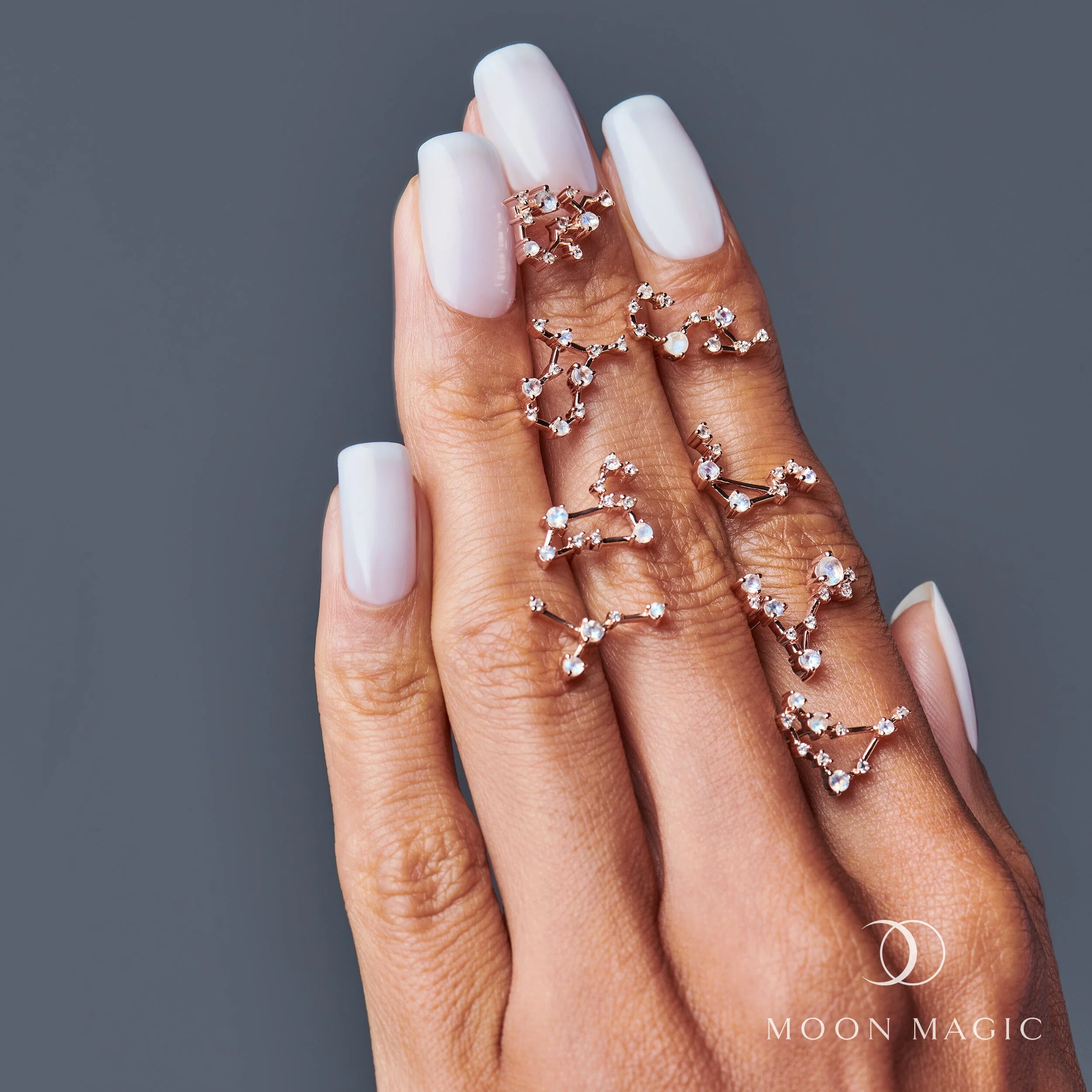 Moonstone Earrings - Leo Zodiac Constellation - Image 13