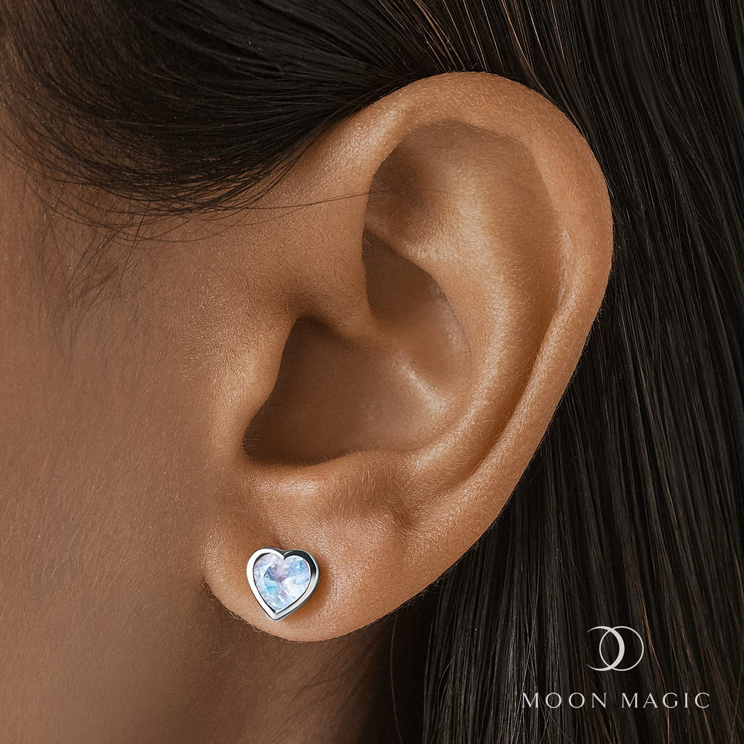Moonstone Earrings - Mad For You Studs - Image 2